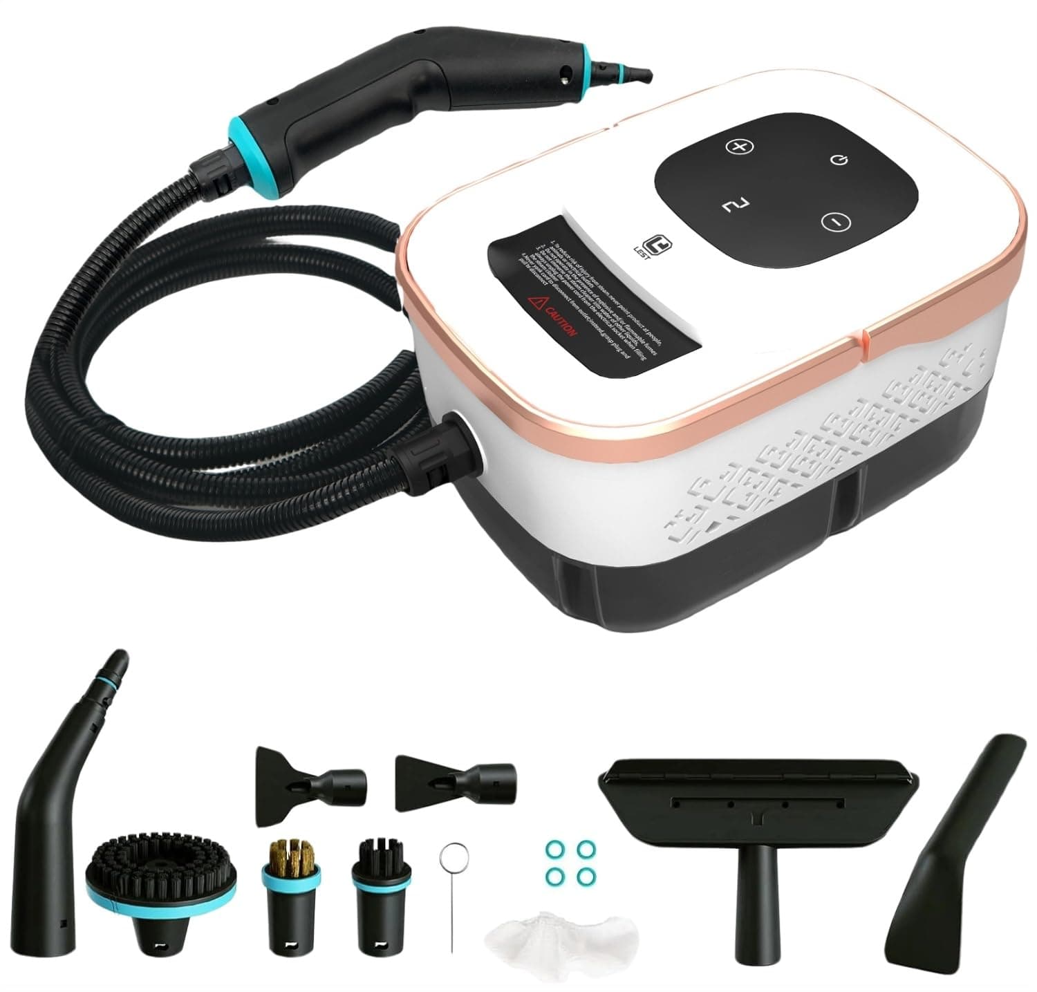 Vaporeta Limpieza Hogar, 4 Bar Limpiador A Vapor Vaporeta De Mano Steam Cleaner Vaporeta Limpieza Hogar Potente PortáTil Maquina de Vapor Limpieza Sofa Coche Cocina, 1500w, 1250ml