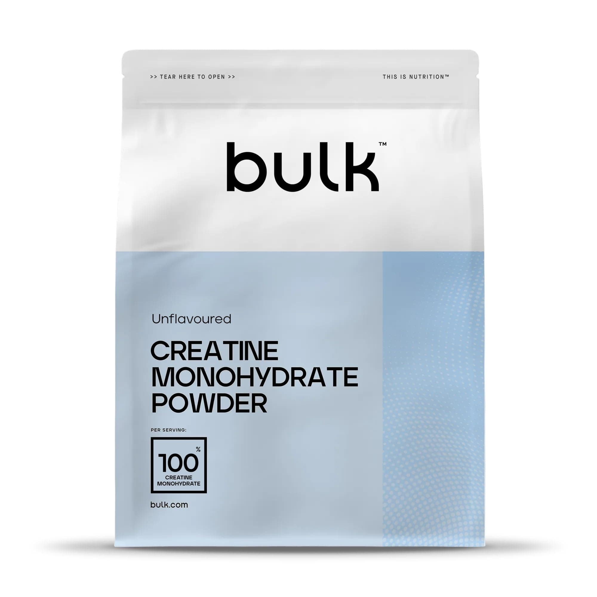 Bulk Creatina Monoidrato Polvere 500 g | 147 porzioni | Creatina pura | Senza aroma | Vegano e Halal | Ideale per fitness, allenamento e palestra | Si scioglie facilmente