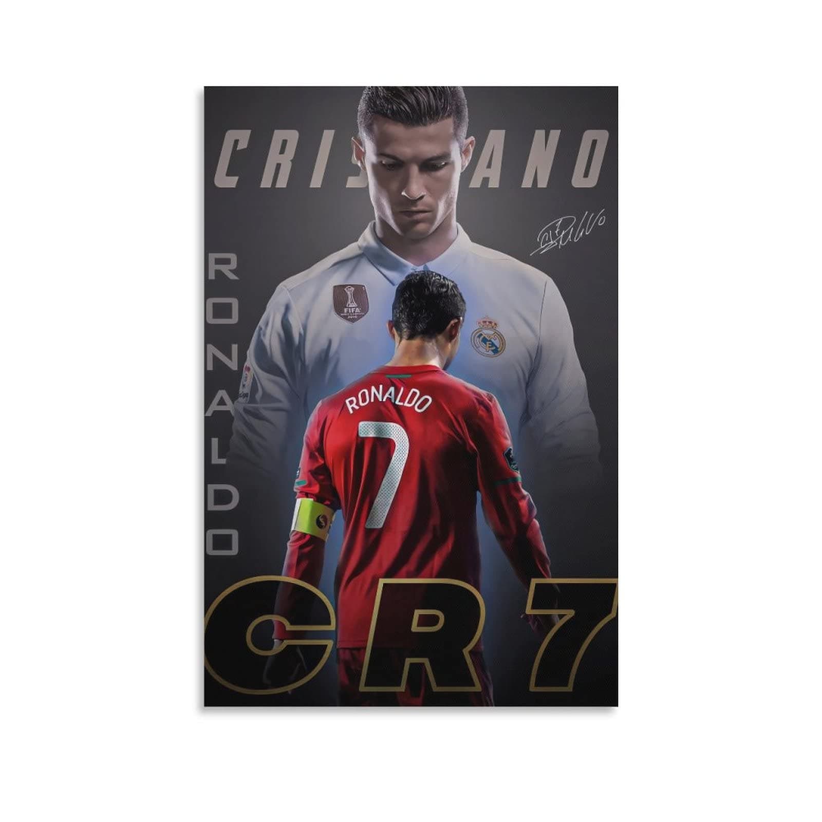 Cristiano Ronaldo Affiche murale sur toile sans cadre 40 x 60 cm