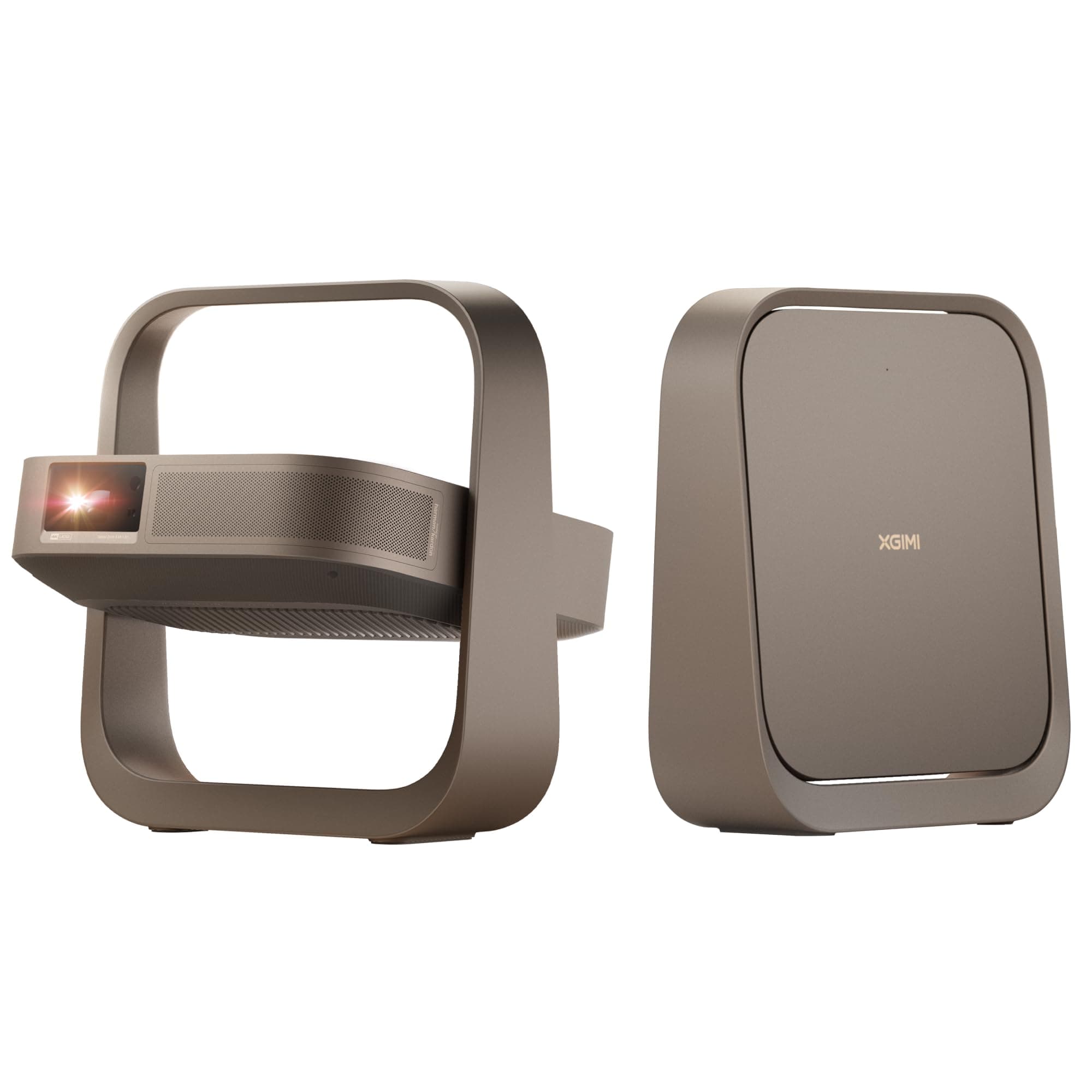 XGIMI Elfin Flip 4K Proiettore Portatile, RGB Laser Triple, 1600 ISO Lumen | 4K UHD Nativo, Netflix e Google TV, Zoom Ottico 0.98-1.3:1, Auto Focus & Keystone, Harman Kardon, Home Cinema, Casa & Outdoor