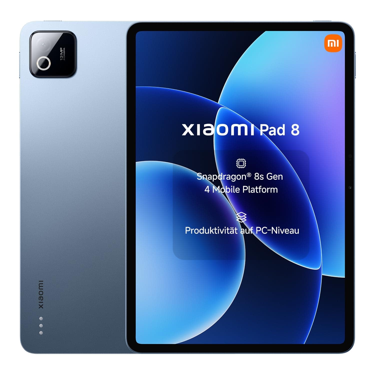 XIAOMI Pad 8 Tablet 11,2 Zoll, 8GB RAM + 256GB Speicher, Snapdragon® 8s Gen 4, 9200mAh Akku, 3.2K 144Hz Display, HyperAI, Blau, 3 Jahre Garantie