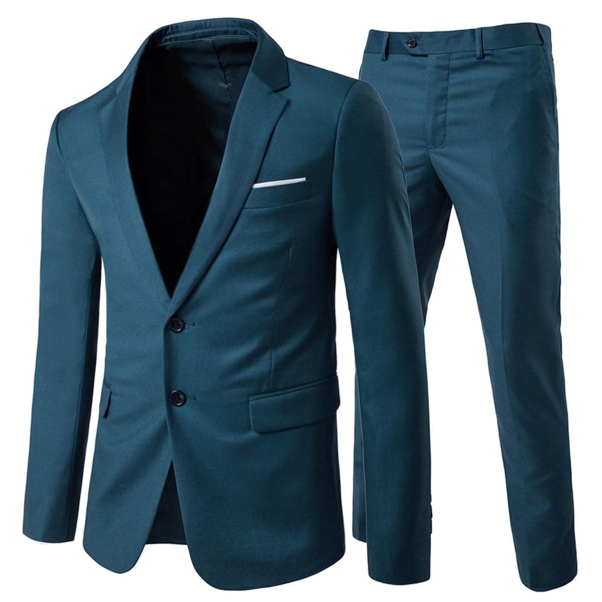 Allthemen Abito da Uomo 2 Pezzi Completo da Sposa Slim Fit a Due Bottoni Abiti da Lavoro Blazer Giacche Casual Pantaloni
