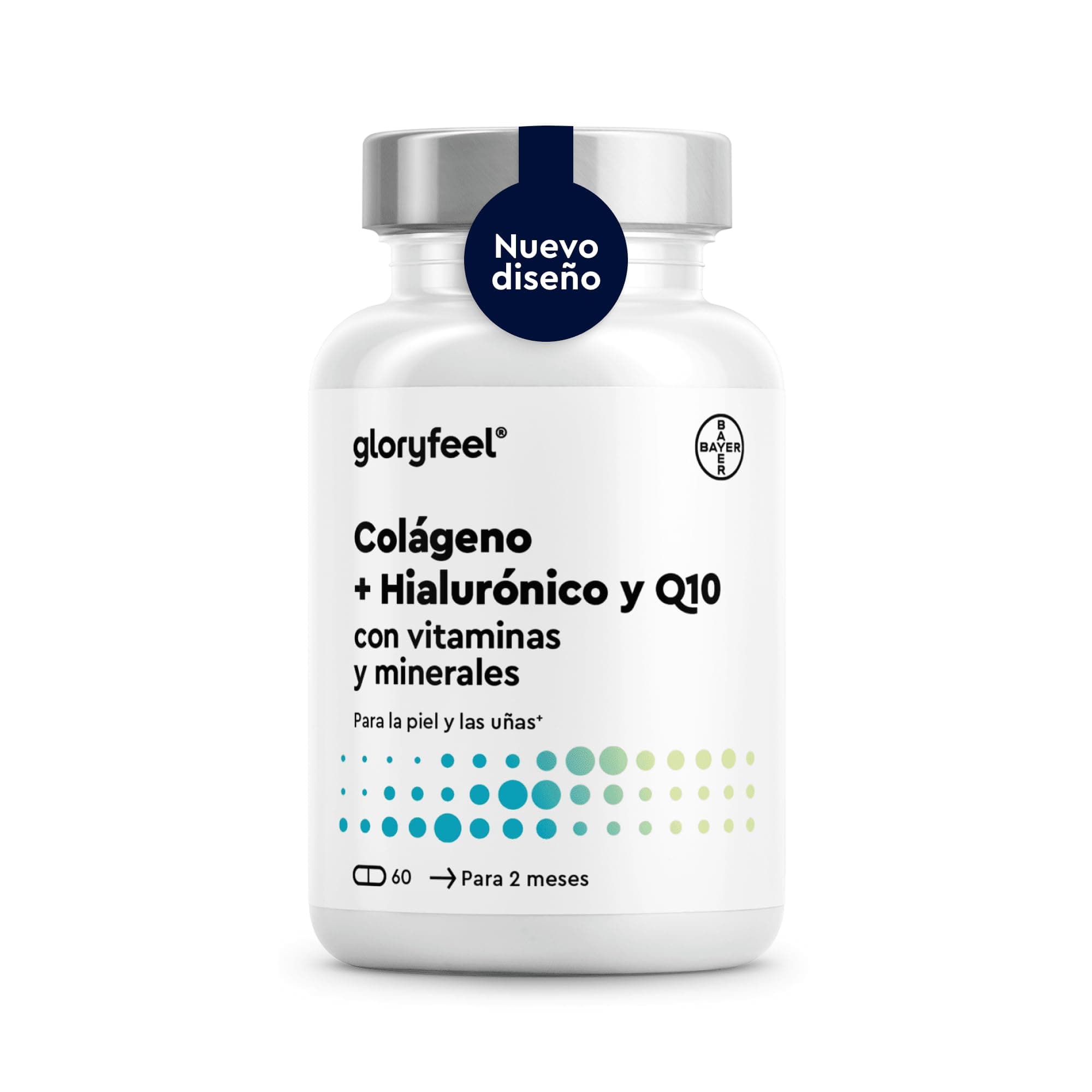 Colágeno Marino Hidrolizado + Ácido hialurónico + Magnesio + CoQ10 + Zinc + Vitaminas A, C, D y B12 - Articulaciones Fuertes, Piel Tersa y Energía - Probado en laboratorio