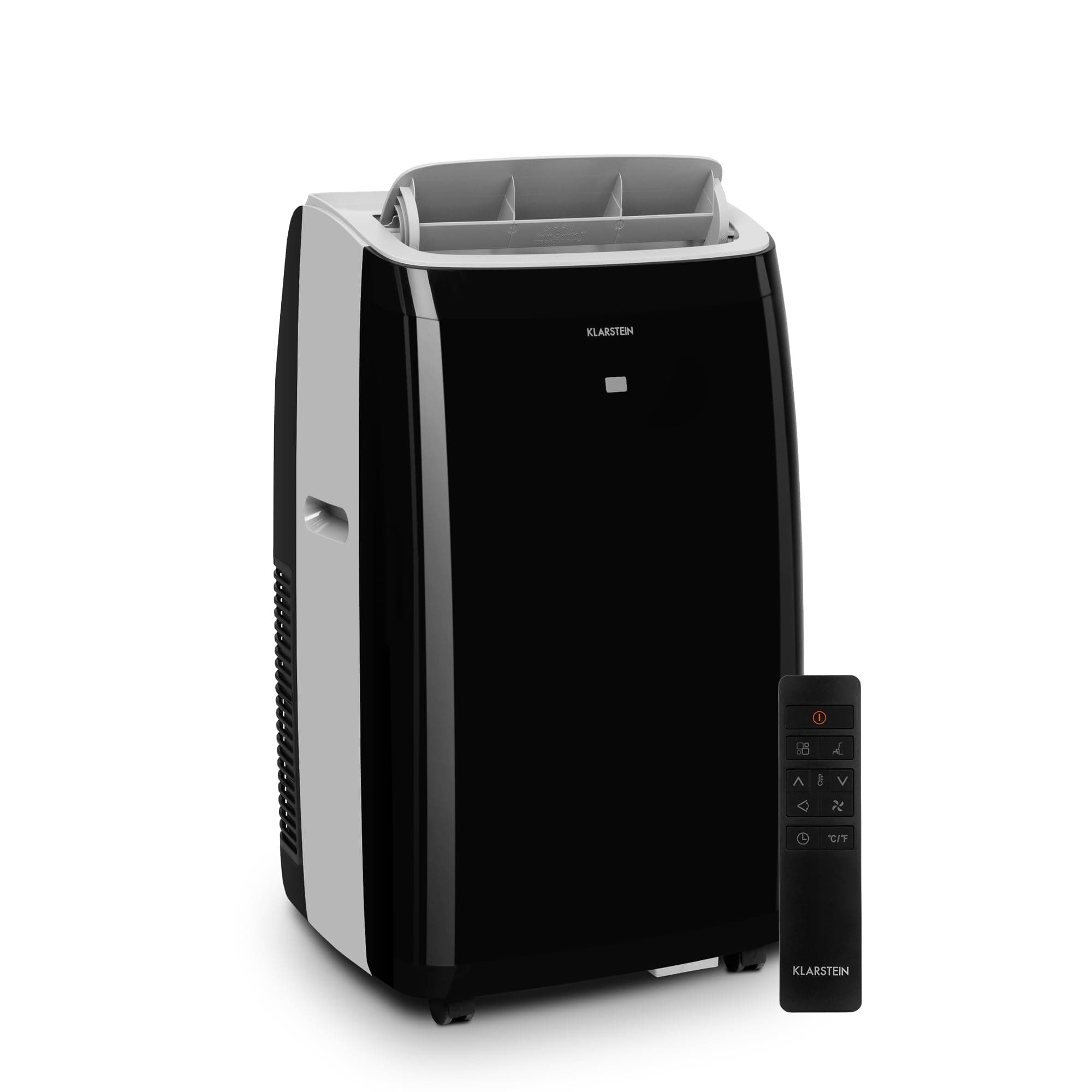 Klarstein Climatiseur Mobile Silencieux, Mini Climatiseur 3 en 1, Mode Nuit, Déshumidificateur, Ventilateur, Petite Climatisation à Faible Conso, Evacuation, Clim Portable, 12000 BTU, Climatiseurs