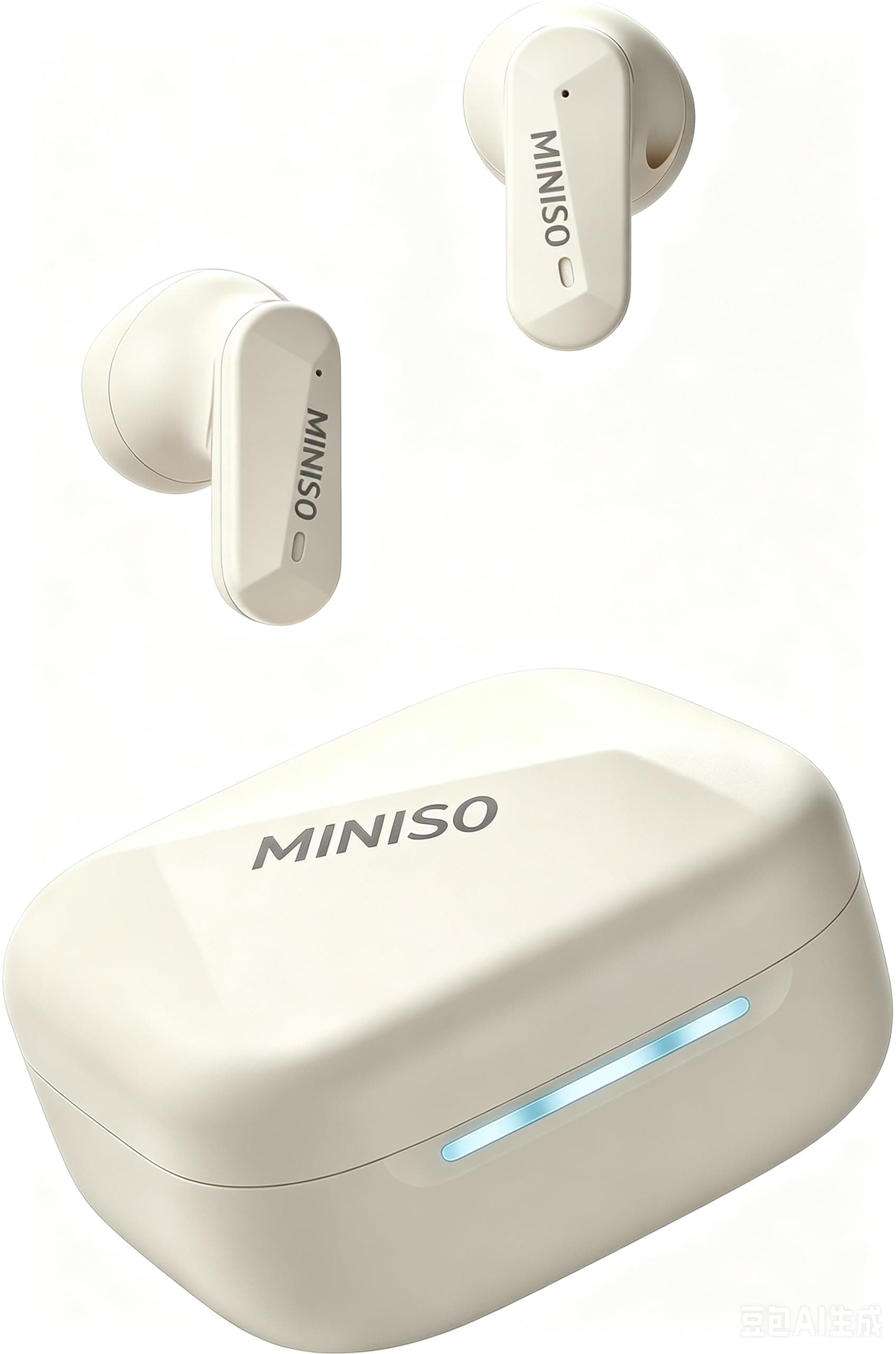 MINISO MS119 Auriculares Traductor en Tiempo Real,Auriculares Traductores Simultaneos IA 3 en 1,165 Idiomas y 9 Modos de Traducción,Bluetooth 6.0,48H de Autonomía para Viajes/Negocios/Estudios, Beige