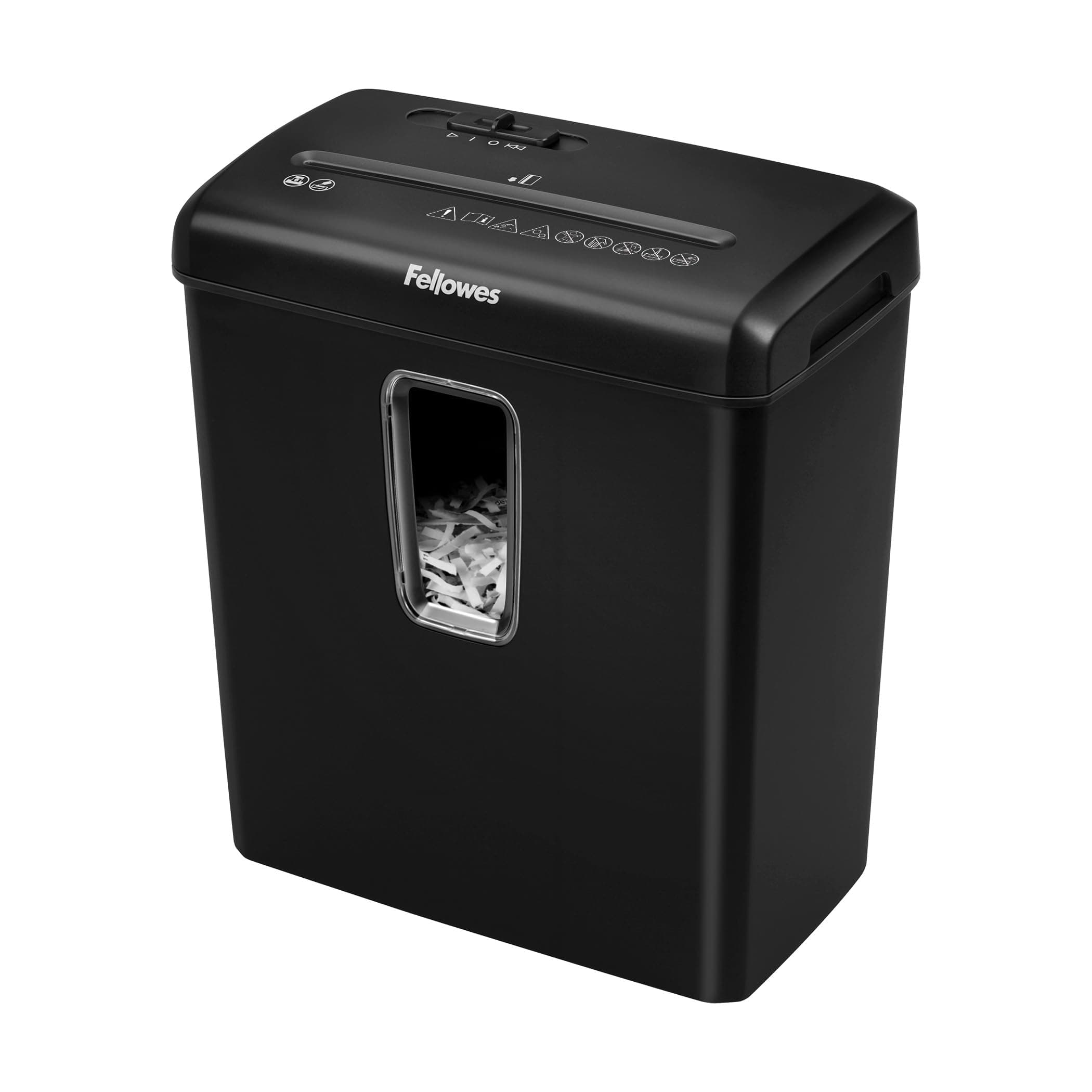 Fellowes Destructeur de documents Powershred FS-6C, destructeur de papier agrafes, carte de crédit, coupe croisée, sécurité P-4, corbeille 15L, 6 feuilles, verrou sécurité, 5013601, exclusivité Amazon