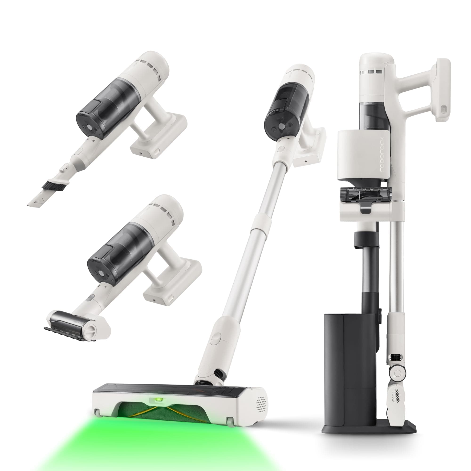 roborock H60 Hub Akku Staubsauger mit Absaugstation, 27000Pa/300W/60 Min Akkusauger mit Absaugstation, Staubsauger kabelos mit Anti-Tangle Bürste für Teppiche, Hartböden, Tierhaare, Auto