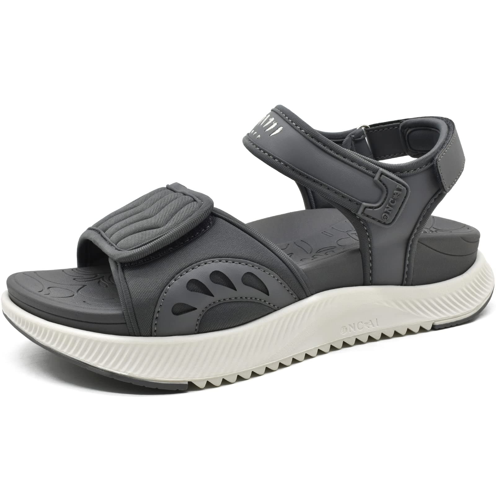 ONCAI Trekking Sandali Donne,Arco Supporto Hiking Sandals con Ortopedico Outdoor Poggiapiedi per Fasciite Plantare,Acqua Piattaforma Sportivo Slides con 3 Cinghia Regolabile Taglia 36-43