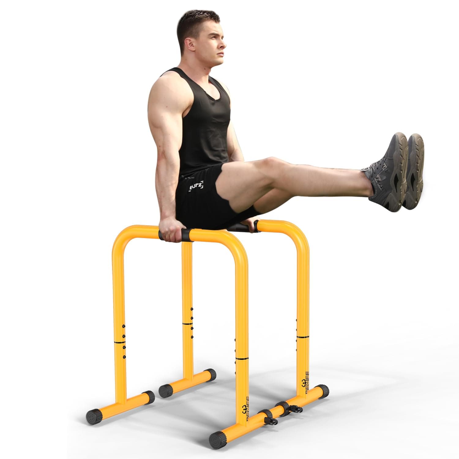 RELIFE REBUILD YOUR LIFE Dip Barras Paralelas Calistenia Gimnasio Casa Push Up Bars Stands Station Ajustable Entrenamineto Musculación Fitness Ejercicio Rehabilitacion Mini Dip Bar