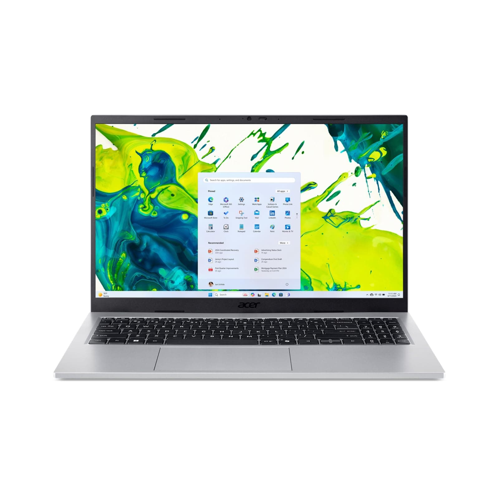 Acer Aspire Go 15 I PC Portable 15.6" FHD LCD 60Hz I AMD Ryzen 3 5400U I 8Go RAM I 256Go SSD I Windows 11 Home I Gris I Clavier FR AZERTY I AG15-44P-R2XD