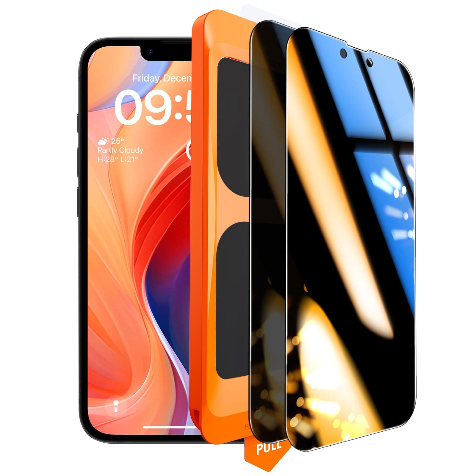 TOCOL Privacy Pellicola Protettiva per iPhone 16e 6,1 Pollici, 25° Reali Anti-Spy, Rimozione Automatica Della Polvere, HD e Altamente Trasparente, Anti-Impronta Senza Bolle, Durezza 9H, 2 Pezzi