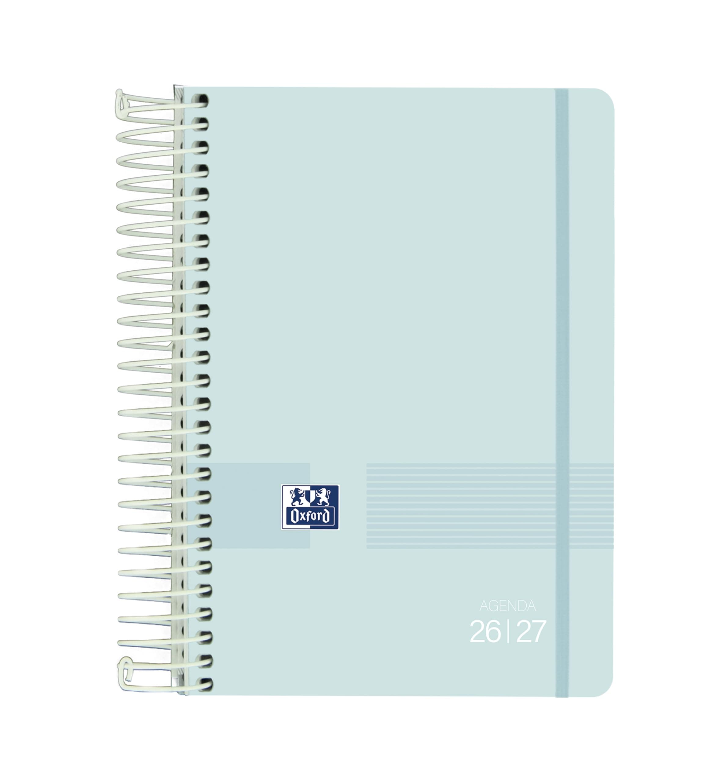Oxford Live & Go, Agenda 2026 2027, Día Por Página, Tapa Plástico, 12x18 cm, Español, Color Ice Mint