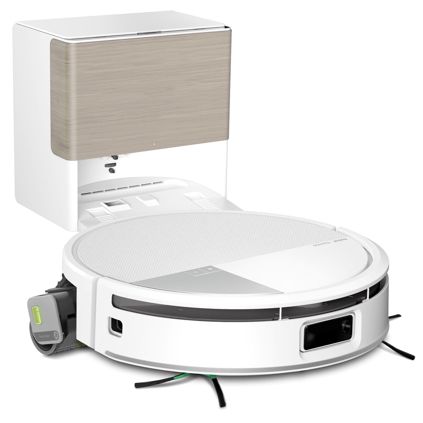 iRobot Roomba MAX 705 Combo con Base AutoWash multifunción y Agua Caliente, Rodillo de fregado PowerSpin Extensible, Cubierta Protectora, cepillos Dobles, fregado y Secado con Calor, LiDAR 3D con IA_B