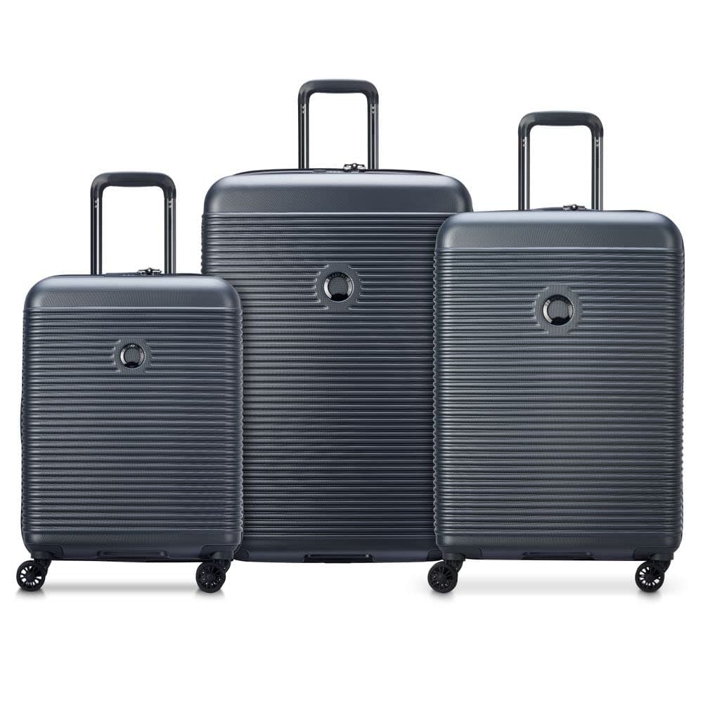 DELSEY Paris - Freestyle - Set de 3 valises rigides 55cm/ 66,5cm/ 76cm - Graphite