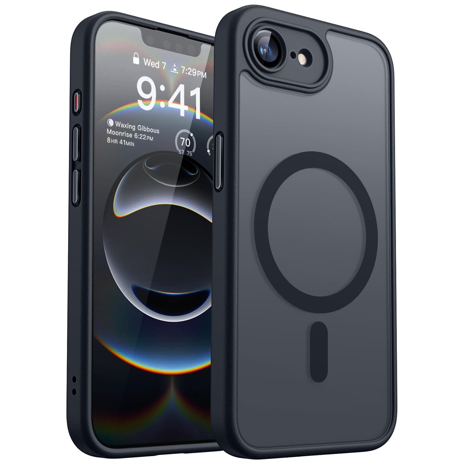 CANSHN für iPhone 17e / 16e Hülle mit Kameraschutz für Magsafe (TOP Militärschutz & Magnetkraft) Extrem Haltbarkeit Hülle iPhone 17e / 16e Case Stoßfest, Schwarz