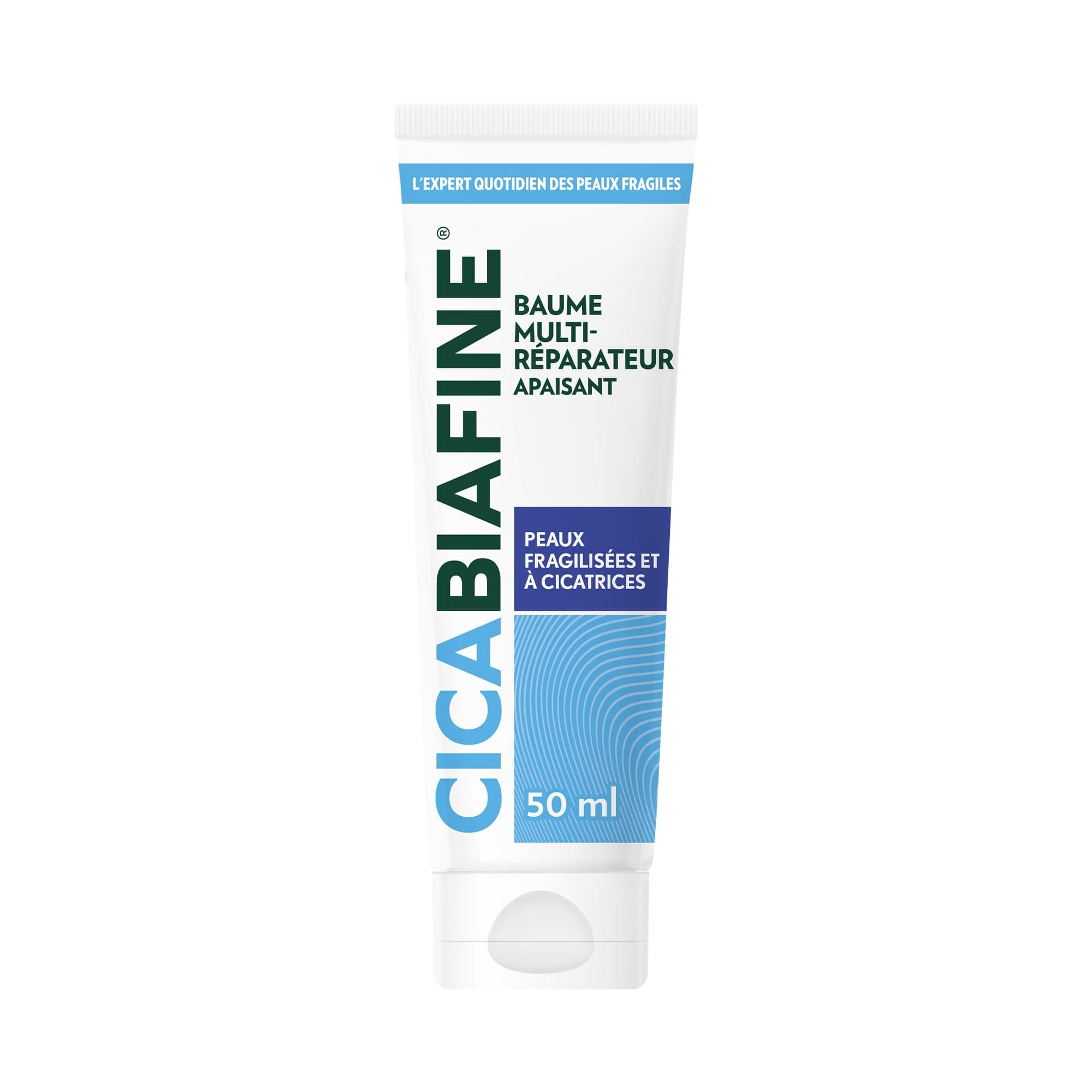 Cicabiafine – Baume Multi-Réparateur Apaisant (tube de 50 ml) – Baume hydratant pour peaux fragilisées ou à cicatrices – Soin enrichi en glycérine, panthénol, acide hyaluronique et centella asiatica