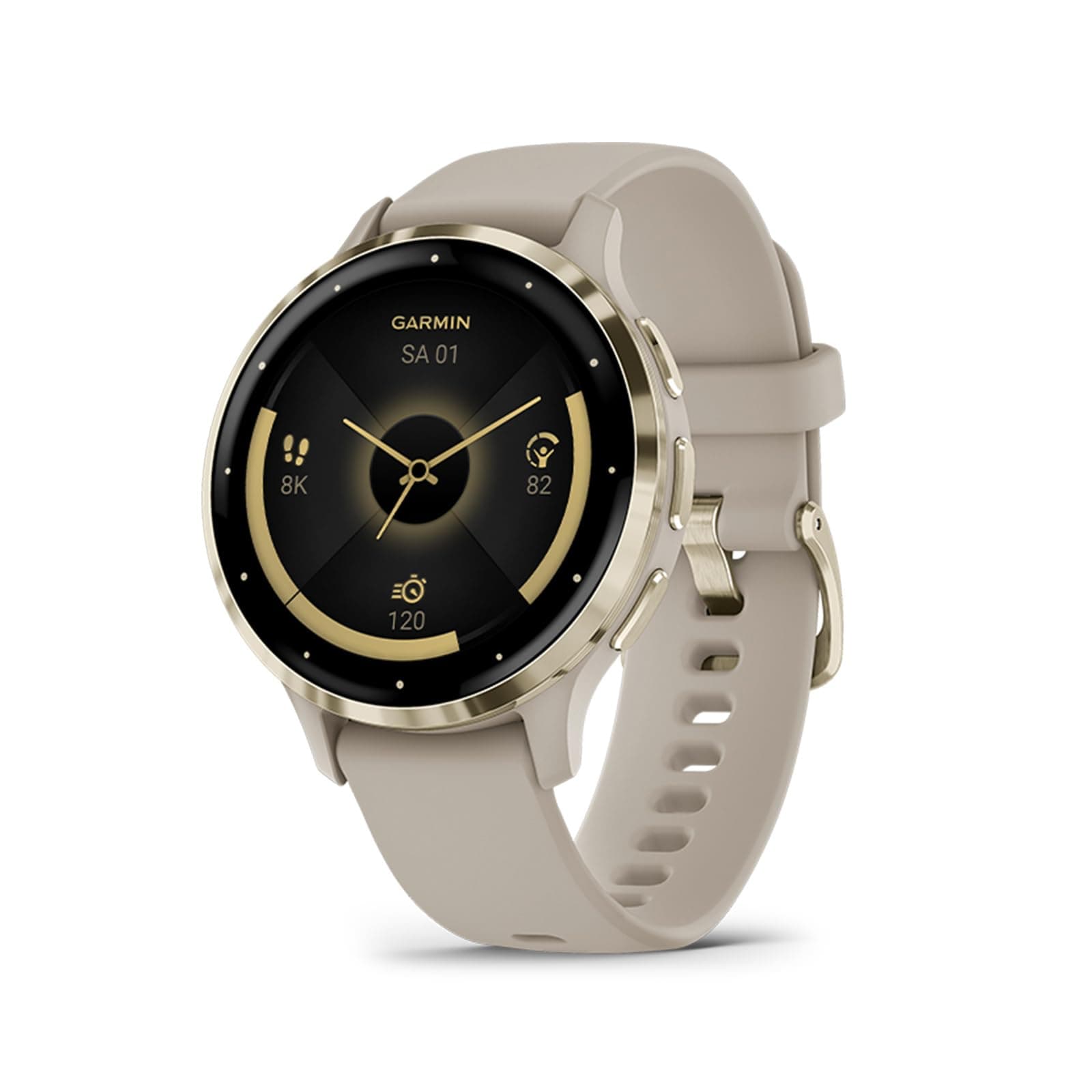 Garmin Venu 3S 41mm – Fitness-Smartwatch, 1,2" AMOLED-Touchdisplay, bis zu 10 Tage Akkulaufzeit, 30+ Sport-Apps, Bluetooth Telefonie und Sprachassistenz, Music, GarminPay, Rollstuhlmodus