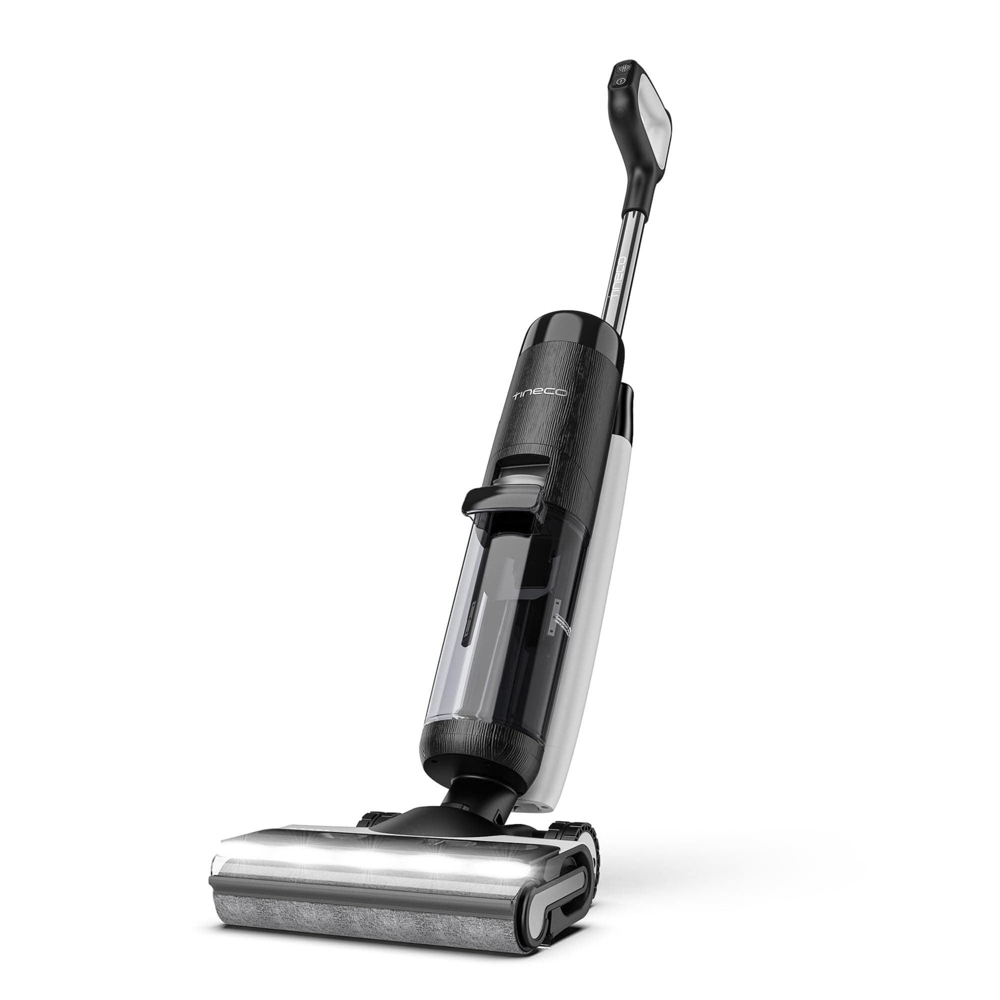 Tineco Floor One S7 Pro Series Aspirateur Laveur Sec Et Humide Intelligent sans Fil pour Sols Durs, Écran Digital LED, Grande Autonomie, Parfait pour Les Tâches Tenaces et Les Poils