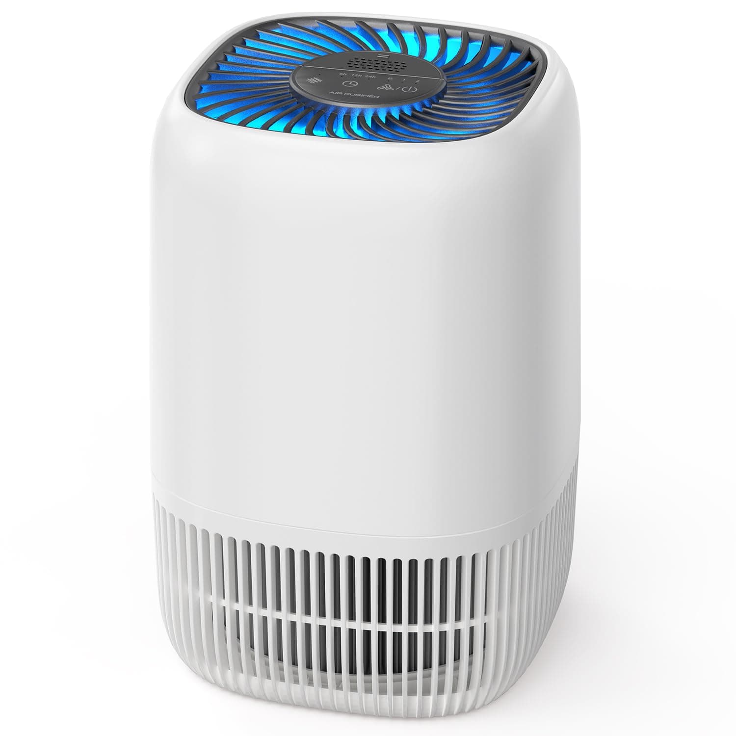 AROEVE Purificateur d'Air avec Filtre HEPA H13 à 3 Étages, Pour Chambre 20m², Silencieux 22 dB & Économie d'Énergie 5W, Élimine Pollen Fumée Poils d'Animaux, Fonction Aromathérapie