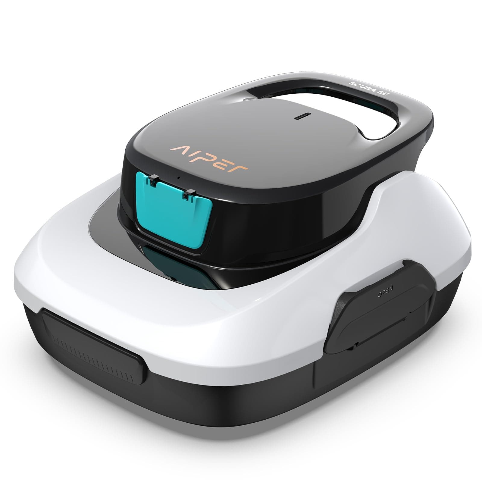 AIPER Scuba SE Poolroboter Akku, Kabelloser Poolsauger mit 90 Min. Laufzeit, Automatisches Parken, Kompakter Poolreiniger Ideal für Aufstellpools & Flachböden