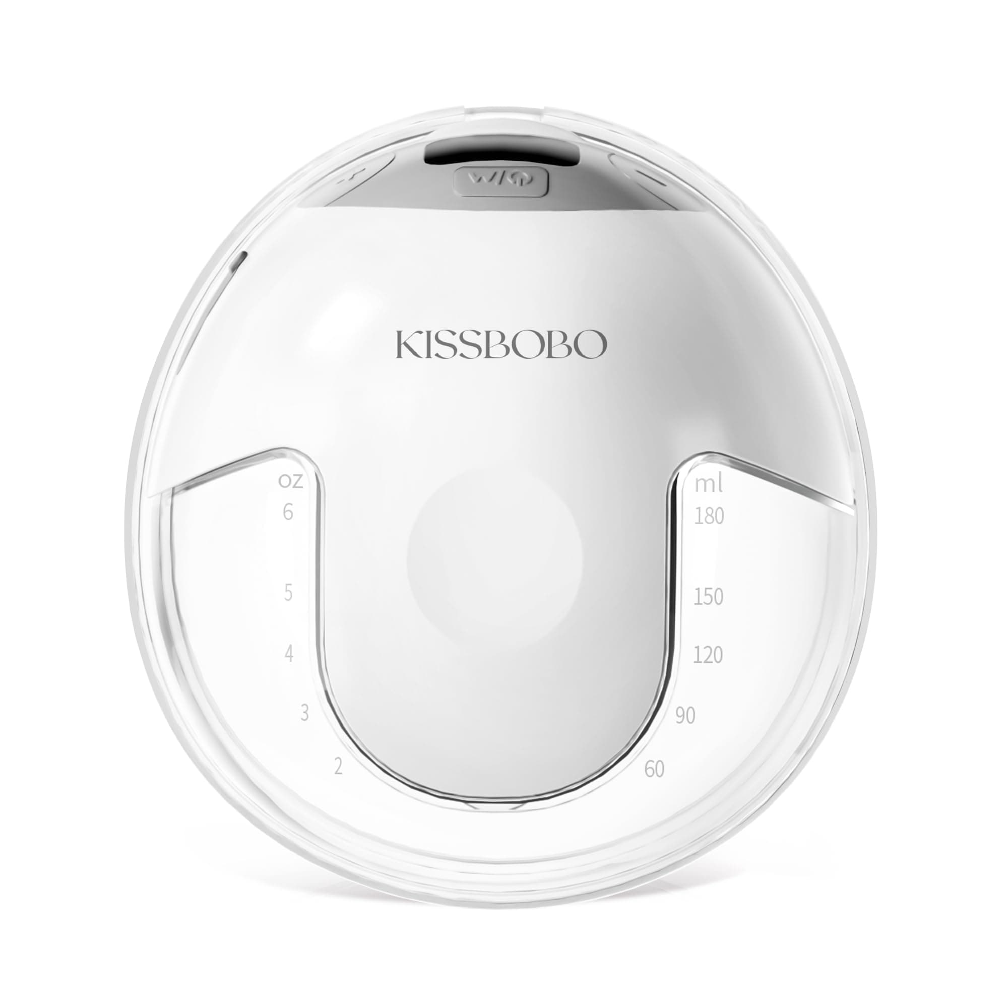 KISSBOBO K5 Tire Lait Electrique Main Libre, 4 Modes 19 Niveaux, Succion Reglable 280mmHg, Pompe Portable Rechargeable Faible Bruit(Blanc/1PCS)