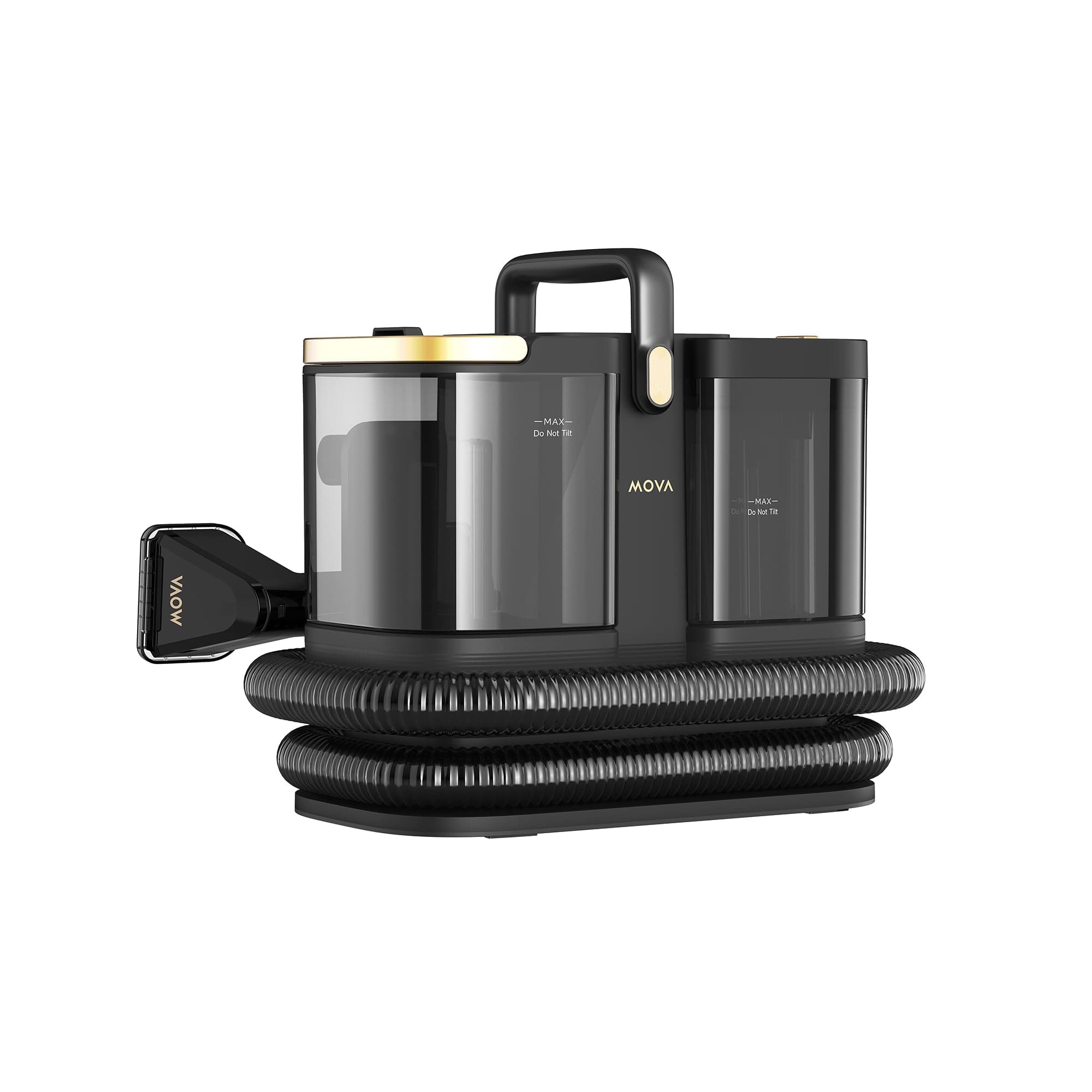 Mova S10 Pulitore A Vapore, Nero | 9 Accessori, Potenza Del Vapore Surriscaldato, Aspirazione 16.000 Pa, Umidità Residua ≤5%, Pulizia Senza Prodotti Chimici