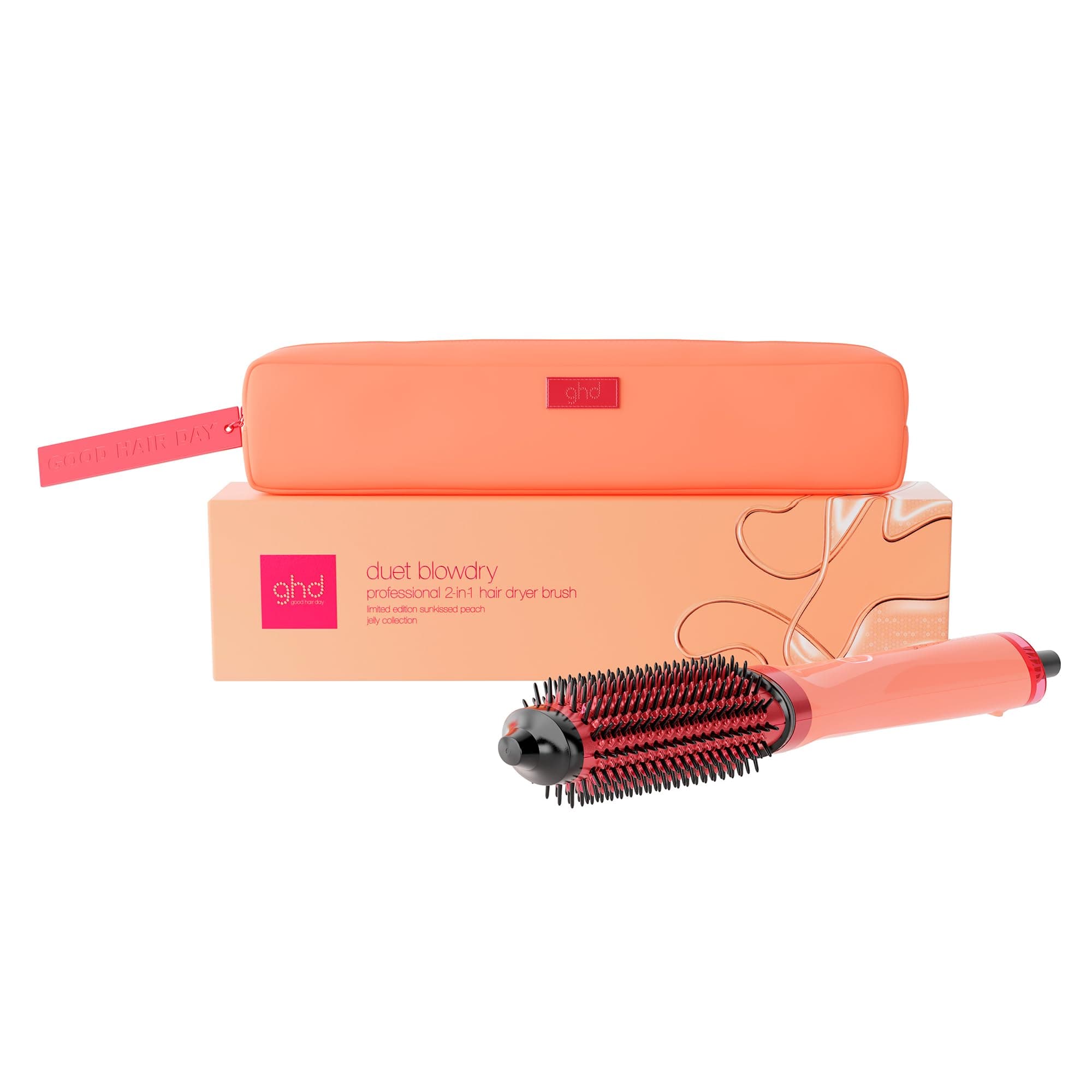 ghd Duet Blowdry, Spazzola Asciugacapelli Lisciante, Capelli più Lucenti fino a 24H, Da Bagnato ad Asciutto Senza Danni da Calore, Piega 3x più Voluminosa, Per Tutti i Tipi di Capelli