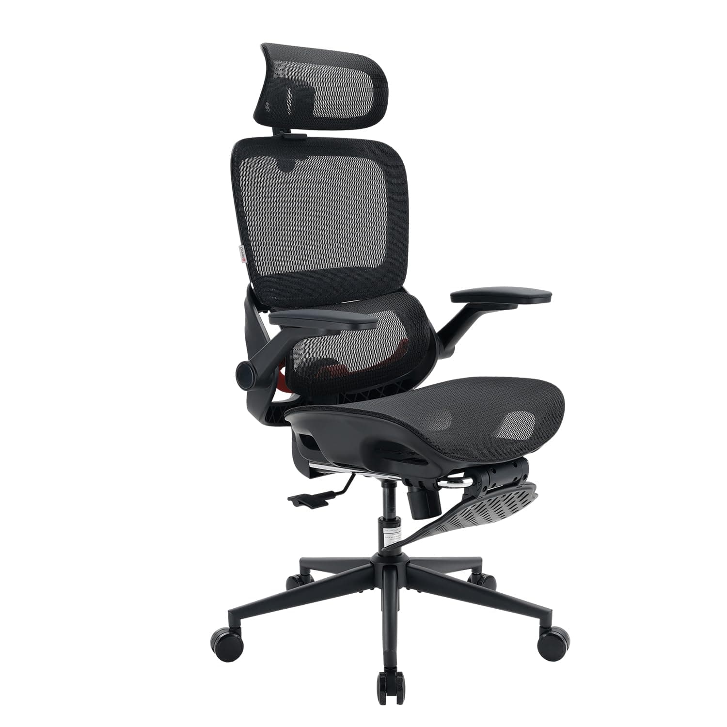 SIHOO B100 Pro Fauteuil de Bureau Ergonomique avec Soutien Lombaire, Chaise Grillagée pour Bureau à Domicile, Appui-Tête Réglable & Accoudoirs 4D, Noir