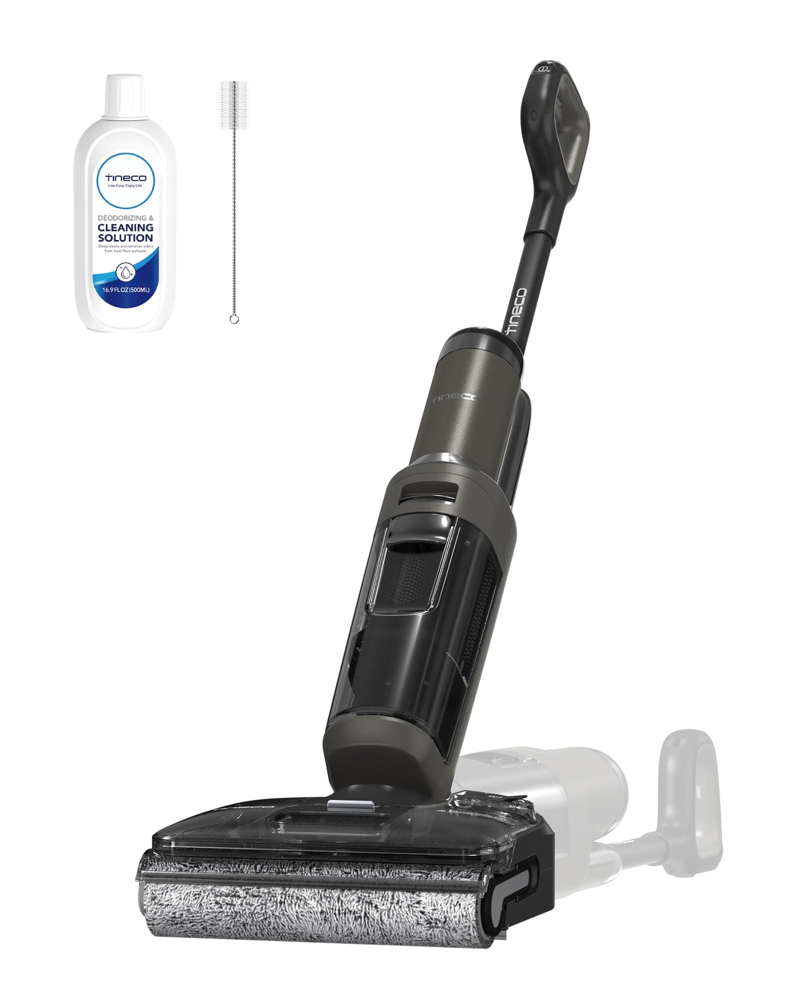 Tineco Floor One i6 Stretch Aspirateur Laveur 20 000Pa 40 Min Plat à 180° | Nettoyage Deux Bords, 40 Min d'autonomie, séchage 5 Min 85°C