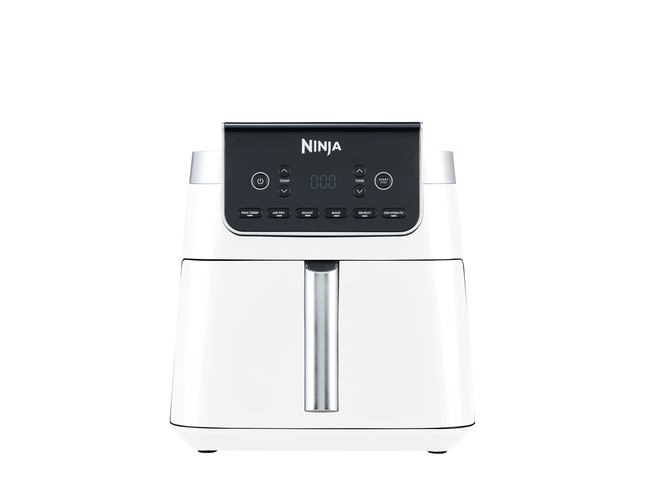 Ninja MAX, Friggitrice ad Aria 5 in 1, Formato Famiglia, Bianco | Antiaderente, Cottura Senza Olio, Cottura al Forno, Cestello e Piastra Lavabili in Lavastoviglie - AF180EUWH