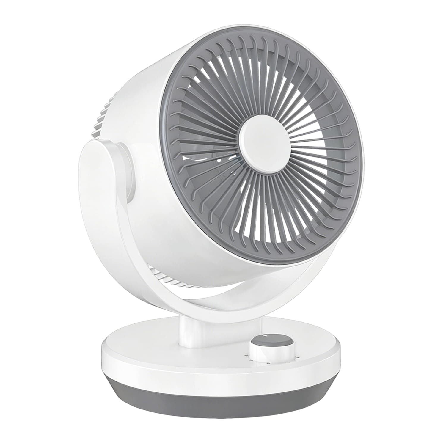 Ventilateur Silencieux Chambre,40W Ventilo Ultra Puissant Circulation d'air Turbo 3D Pour Salon Avec 3 Vitesses et Inclinaison Réglable à 90 °,Ventilateur de Bureau pour Pièces de 20m²(Rotatif)