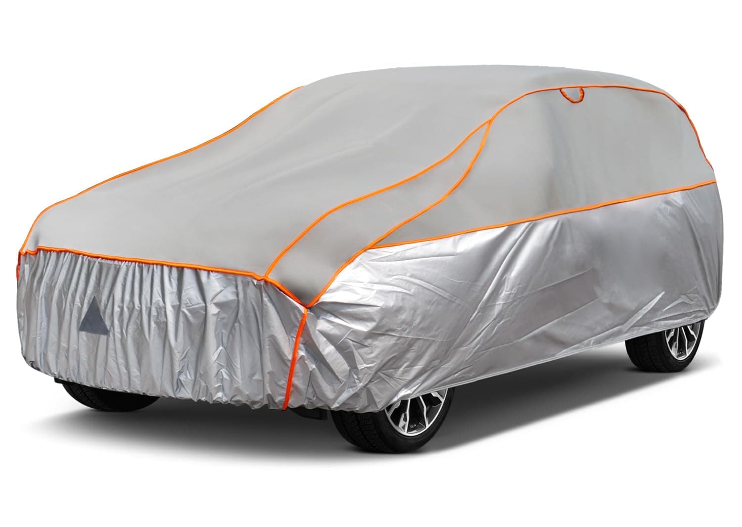 Telo Copriauto Antigrandine, Kayme Copertura per Auto Impermeabile Anti UV Antipolvere Anti Vento, Telo Copri Antigrandine Adatto per Auto a SUV (da 460 a 490cm) YL– Grigio