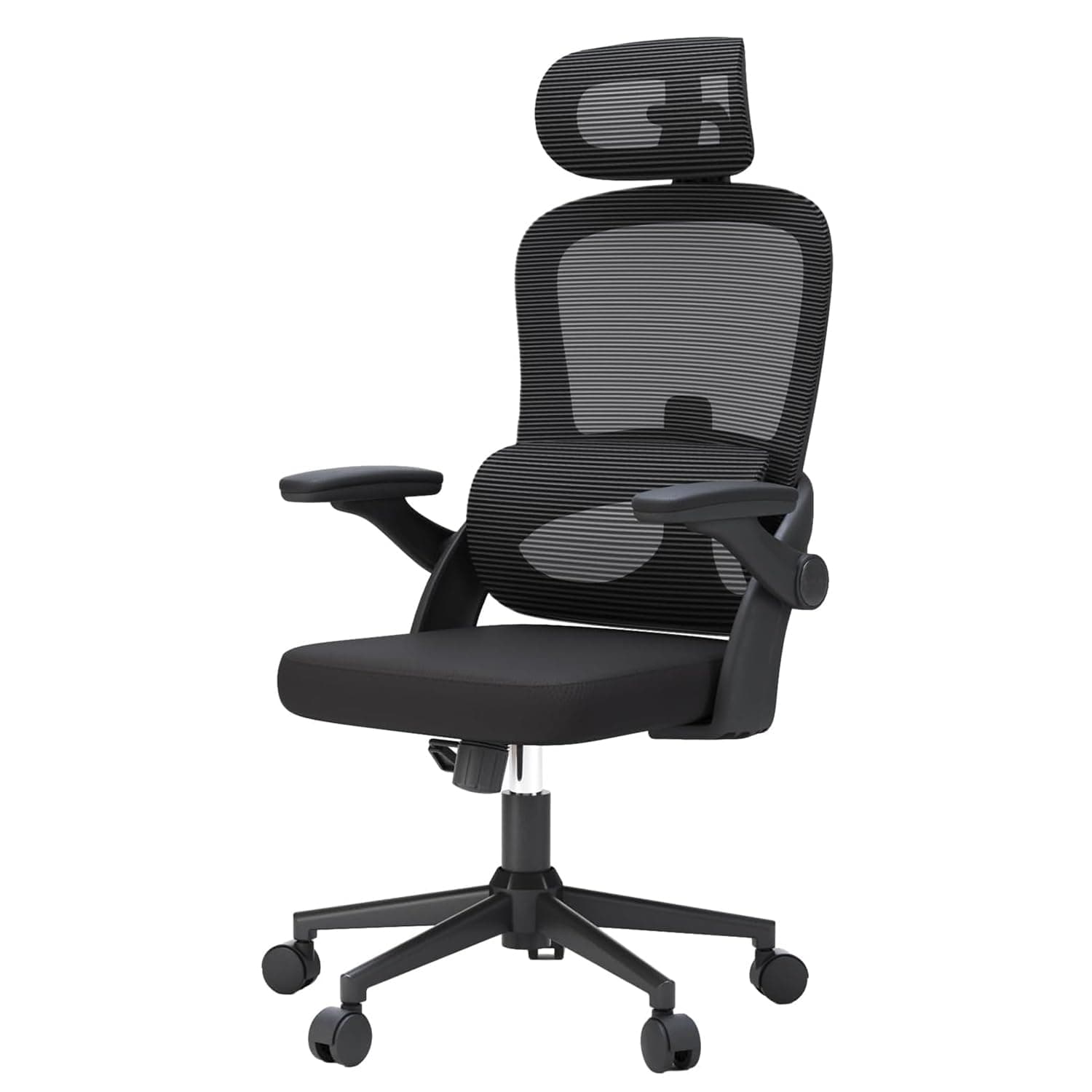 SIHOO M102C Chaise de Bureau, Chaise Ergonomique Fauteuil de Bureau Dossier Haut, Chaise de Bureau Grande et Haute avec accoudoirs rabattables, Soutien Lombaire réglable, Chaise avec appuie-tête,Noir