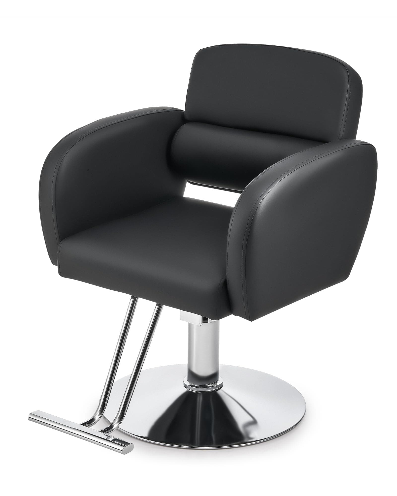 CO-Z Fauteuil de Coiffure Professionnel Pompe Hydraulique Hauteur Réglable 15CM pour Salon de Coiffure Spa Boutique de Tatouage pour Coiffeurs Esthéticiens Salons de Coiffure Spa de Beauté, Noir