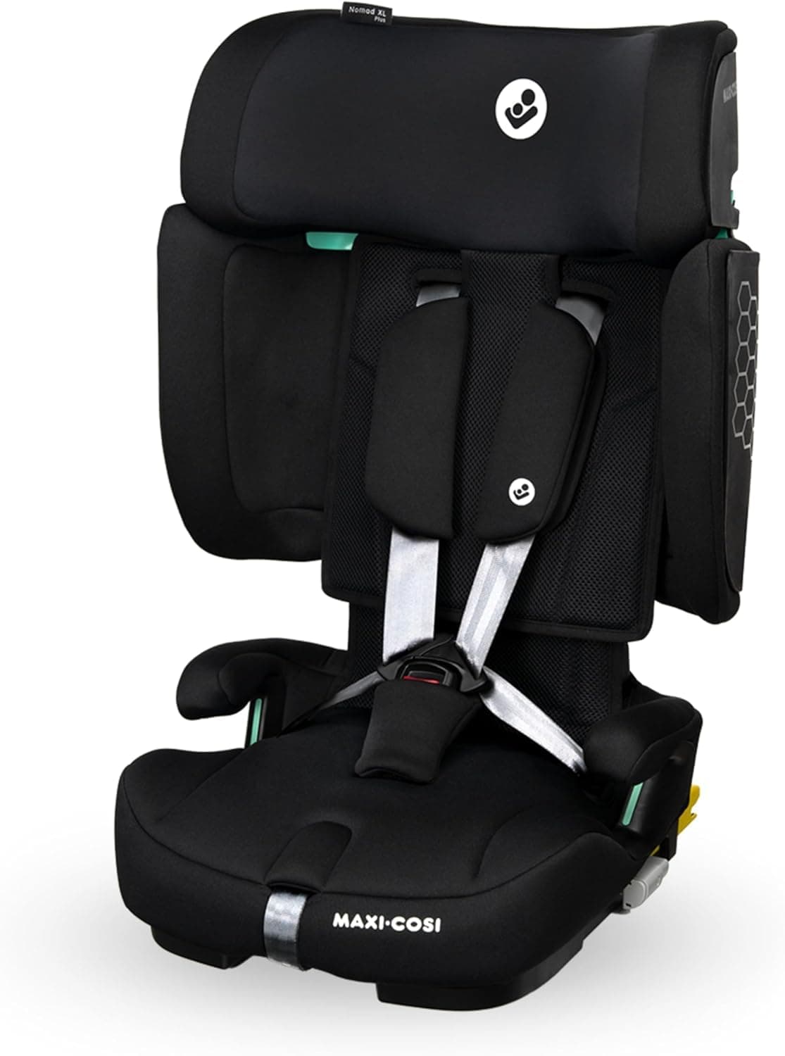 Maxi-Cosi Nomad XL Plus, Siège auto évolutif pliable, 15 mois - 12 ans, 76 - 150 cm, Siège auto de voyage portable, Protection G-CELL contre les chocs latéraux, Sac de voyage, Authentic Black