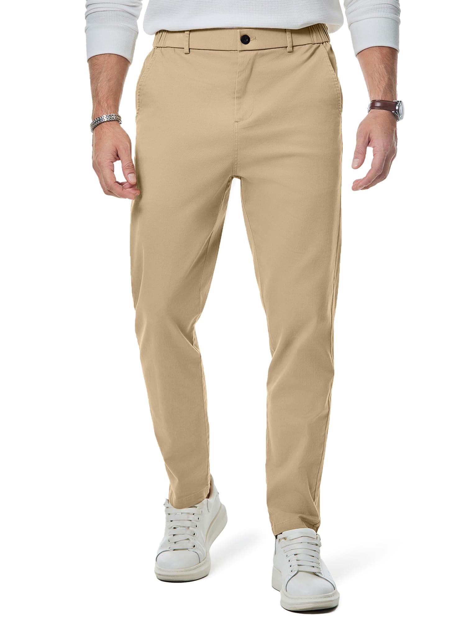 Elegancity Herren Chino Hose Casual Anzughose Baumwolle Hosen Herren Modern Stoffhose Stretch Business Arbeitshose Freizeithosen