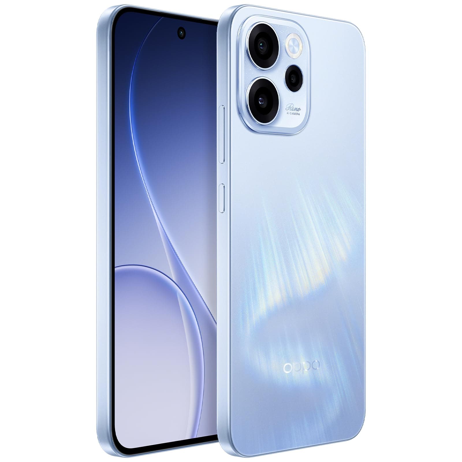 OPPO Reno15 FS 5G 512GB 8GB Aurora Blue | 50MP OIS Fotocamera, IP69 Impermeabile, 6.57 Pollici AMOLED 120Hz, 6500 mAh Batteria, 80W SUPERVOOC, 512GB Memoria