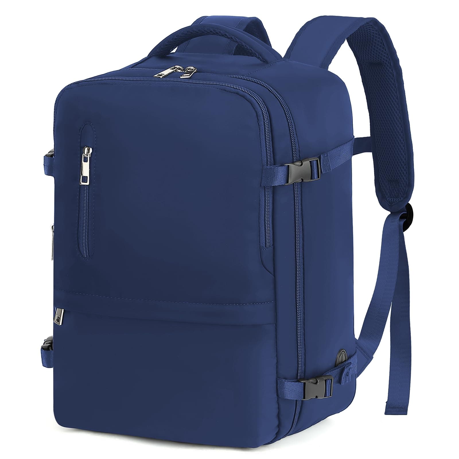 VMIKIV Mochila 40x30x20 para Ryanair 24L Mochila Viaje Cabina Avion 40x20x25 con Bolsillo Antirrobo Maleta 40x30x20 Equipaje de Mano Travel Backpack Hombre Mujer, Azul Oscuro | Mochila Viaje Cabina Avion 40x20x25 con Bolsillo Antirrobo y Bolsillo Impermeable Maleta Hombre Mujer, Azul Oscuro