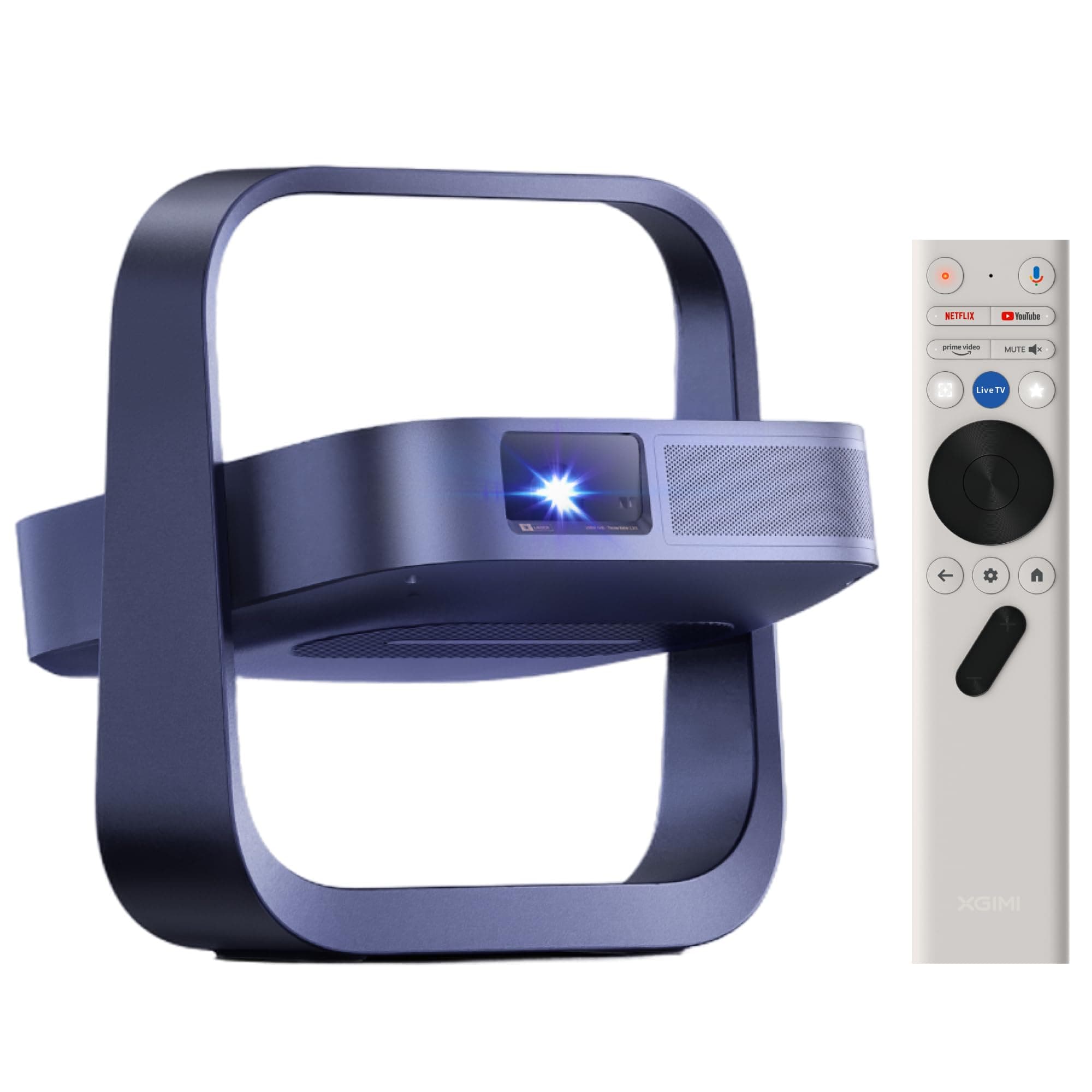 XGIMI Elfin Flip Laser Videoprojecteur Portable 1600 ISO lumens | Home Cinéma,1080p, Triple Laser, HDR10, Google TV & Netflix, Autofocus & Keystone, Harman Kardon, WiFi Bluetooth