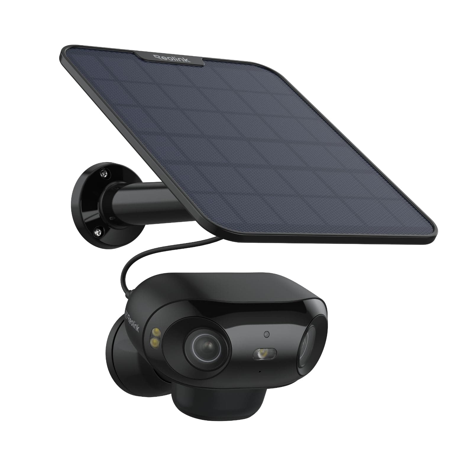Reolink 180° 4K Camara WiFi Exterior Solar con Bateria Sin Cables, Visión Nocturna en ColorX F1.0, 8MP Camara Seguridad con 2,4/5GHz Wi-Fi 6, Detección PIR y AI, Argus 4 Pro+Panel Solar (Negro)