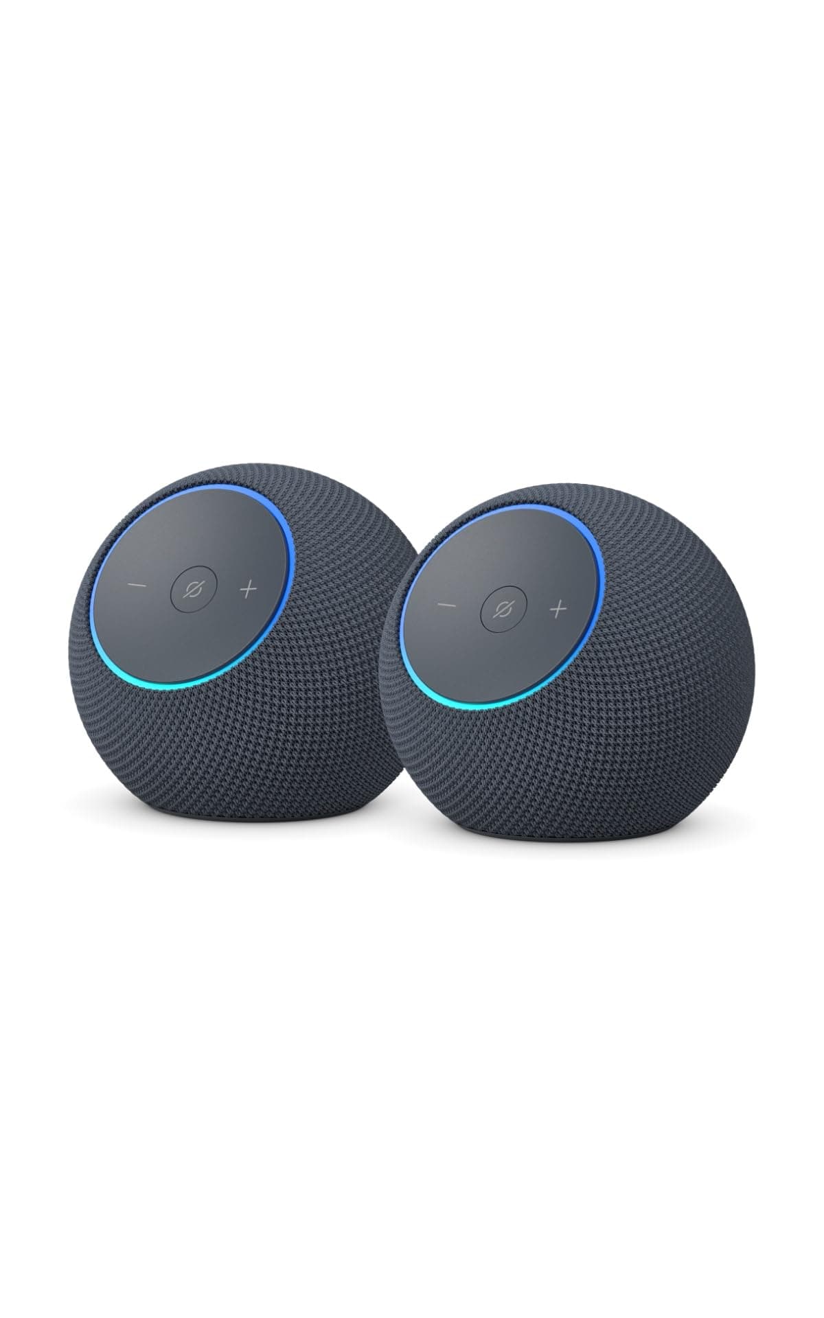 Amazon Echo Dot Max (neueste Generation), Lautsprecher mit raumfüllendem Klang und integriertem Smart-Home-Hub, Graphit, mit Alexa+ Early Access (Packung mit 2)