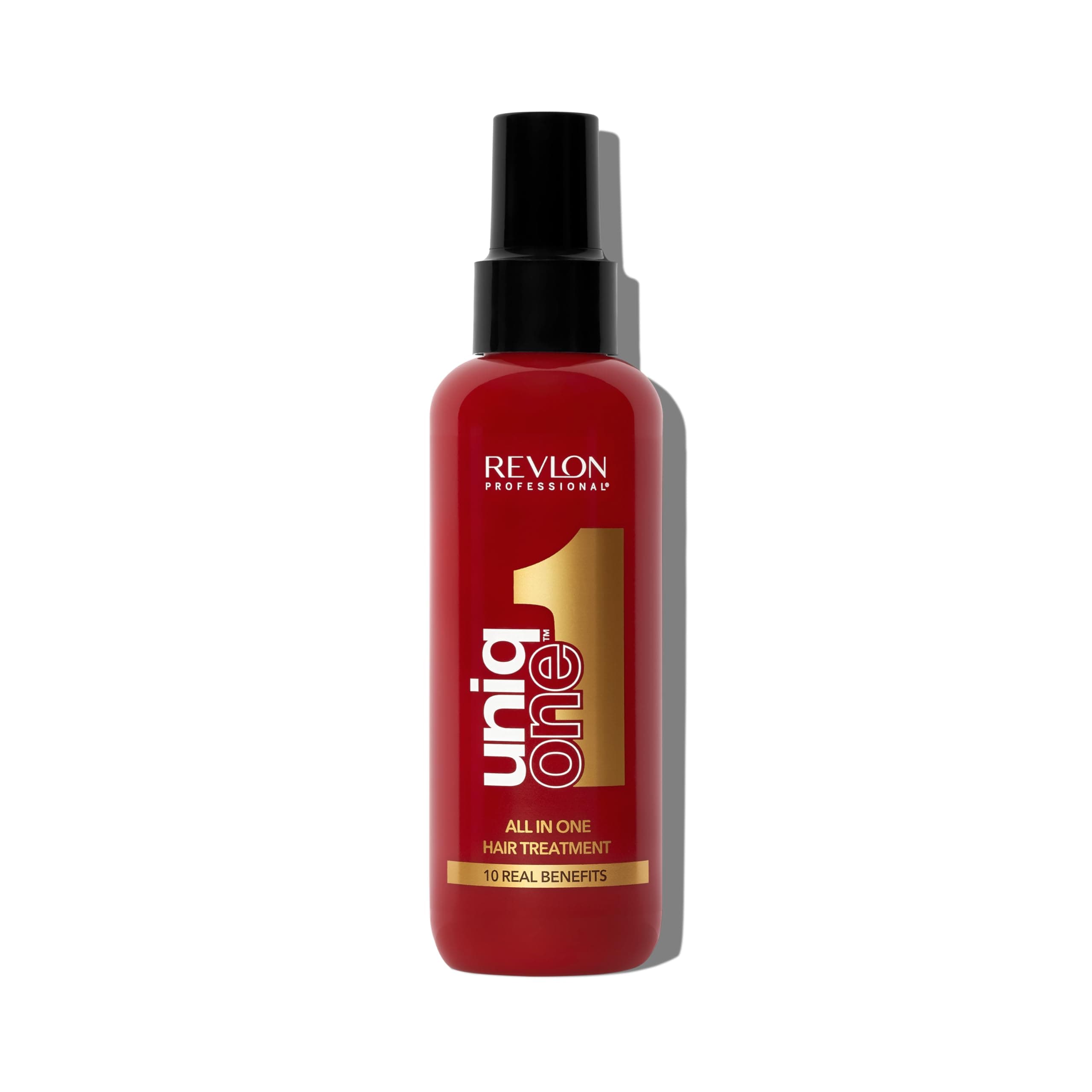 Revlon Professional UniqOne Masque Spray 10 En 1 Sans Rinçage | Soin sans rinçage aux dix bienfaits qui protège de la chaleur et soigne tous types de cheveux, formule vegan.