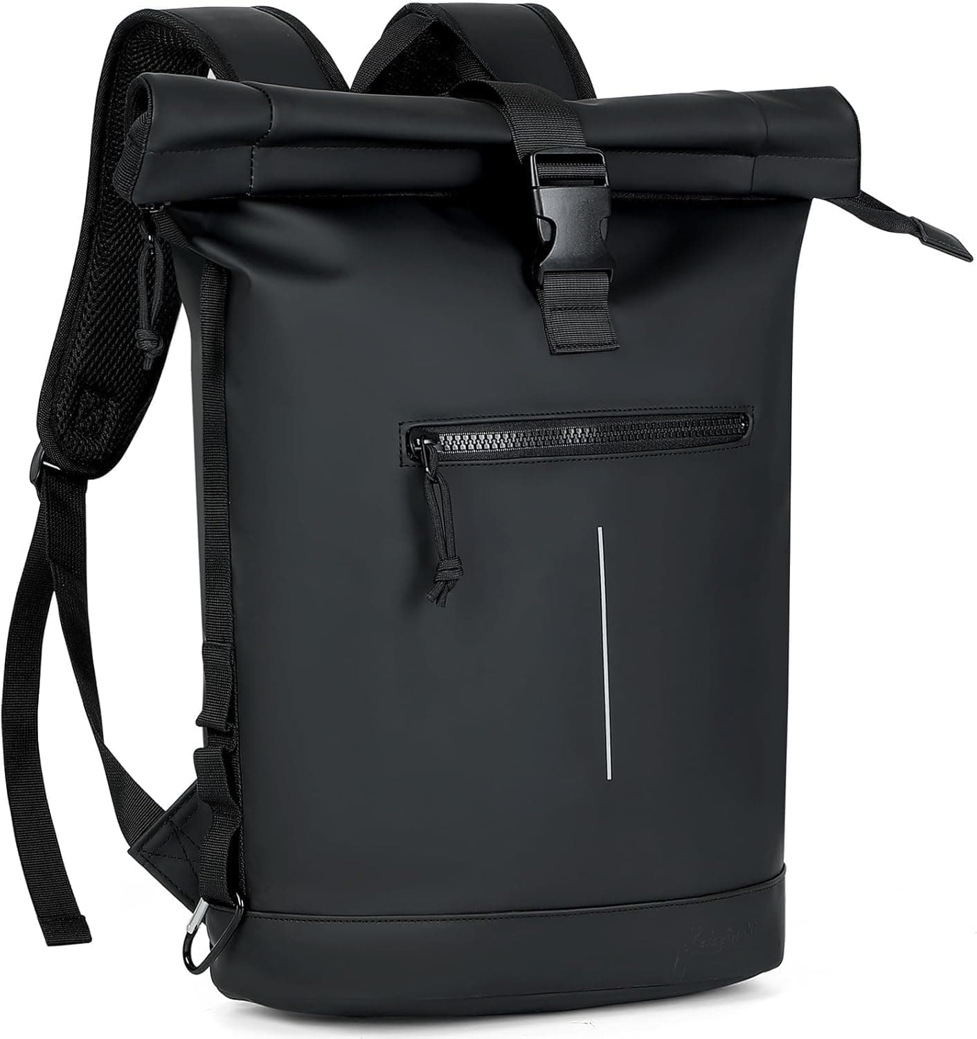 Lekeinchi Sac a Dos Etanche pour Femmes et Hommes, Grand Sac à Dos avec Compartiment pour Ordinateur Portable 17 Pouces, Elegant Sac à Dos Voyage pour Voyages, Travail, College - Noir
