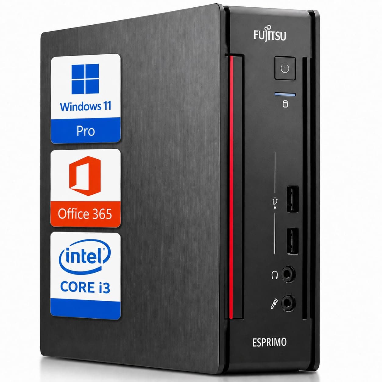 Fujitsu Mini pc Esprimo Q • Intel Core i3 6100T • 8GB Ram • 256 GB Ssd • ingresso USB • WIFI • windows 11 pro + office 365 (ricondizionato)