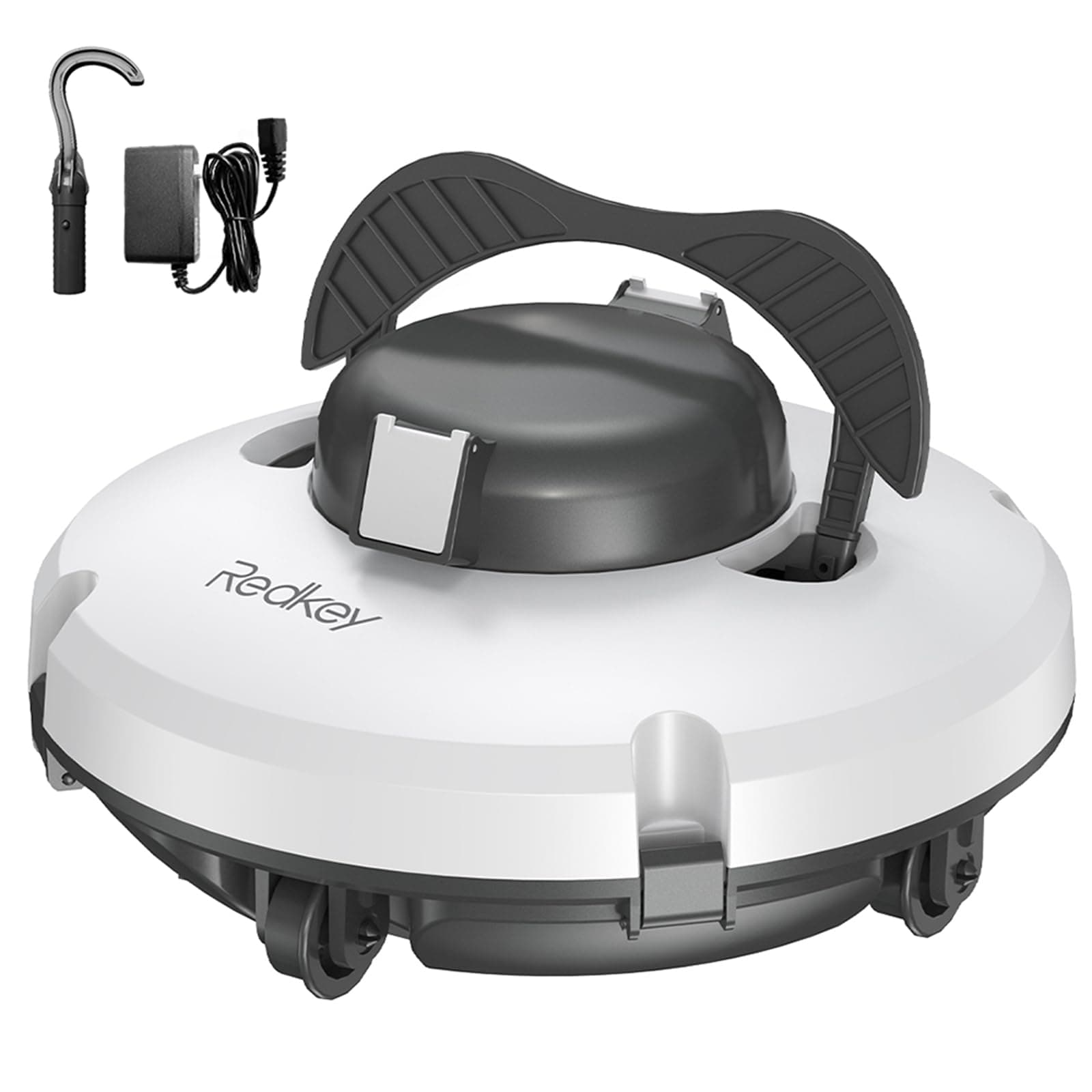 Redkey Upgrade S100 Robot Limpiafondos Piscina Sin Cable, 200 Minutos de Autonomía, Sube Pendientes de 18°, Motor Doble, Parada Automática, Limpiafondos Piscina Automatico para Piscinas de hasta 120㎡