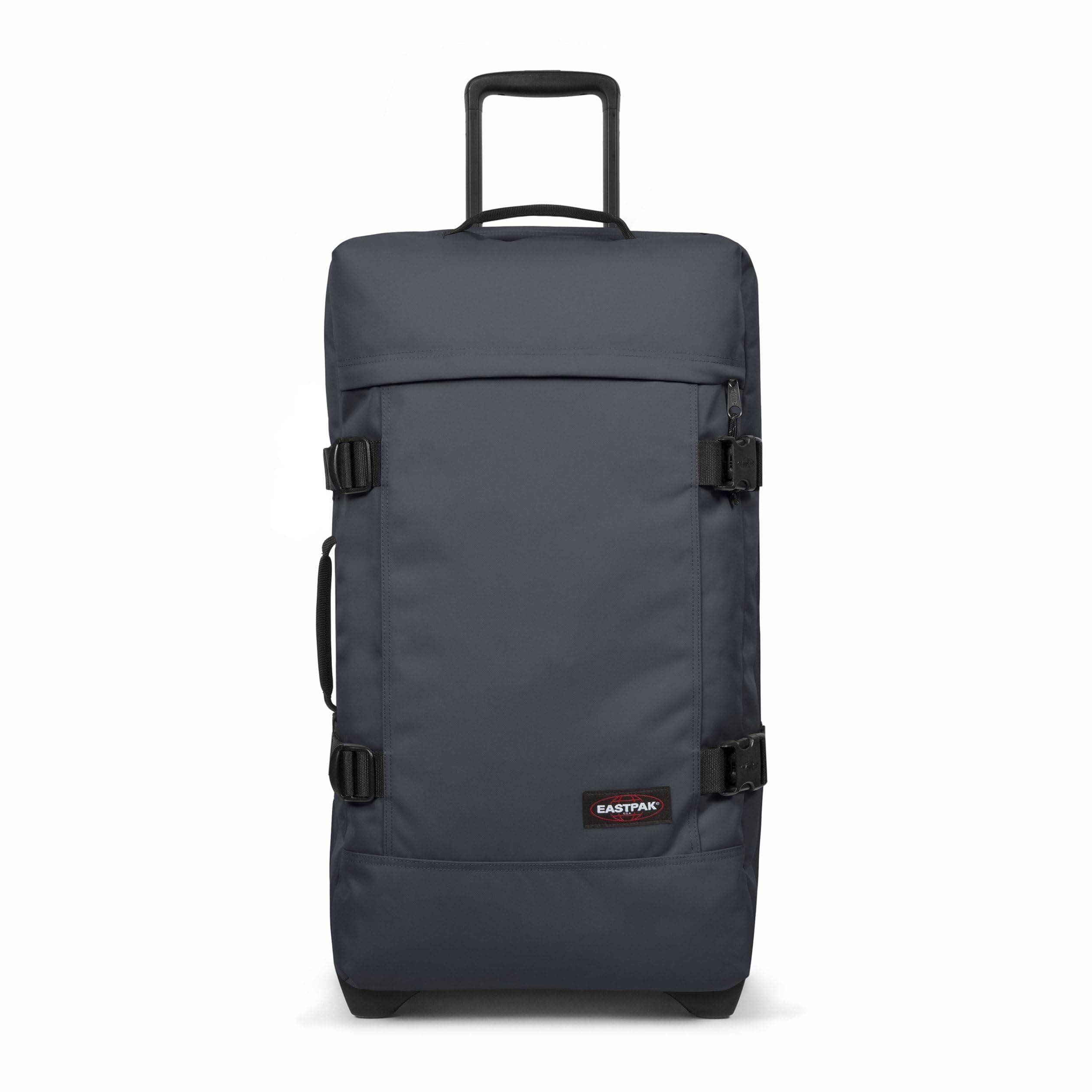 Eastpak Tranverz M Valigia Media 78L (67 x 35,5 x 30 cm), Bagaglio a Ruote, Valigia Leggera e Resistente con Doppio Scomparto, Manico Telescopico e Serratura TSA - BLUE DOWNTOWN
