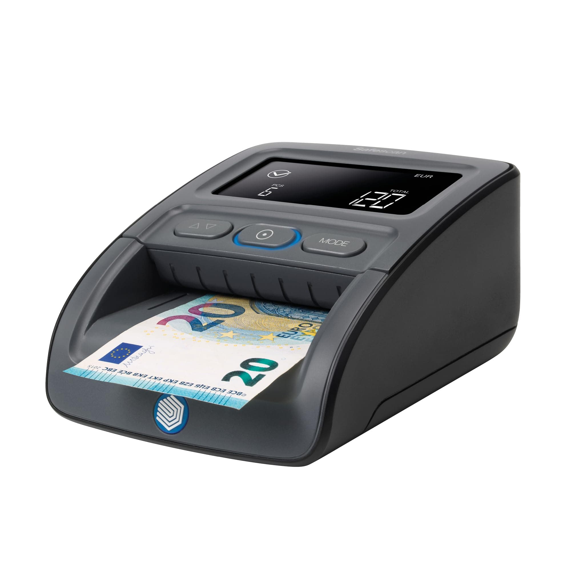 Safescan 155-S détecteur de faux billets automatique pour vérifier rapidement les billets - Détecteur avec détection sur 7 points - Machine de vérification d'argent 100% précise