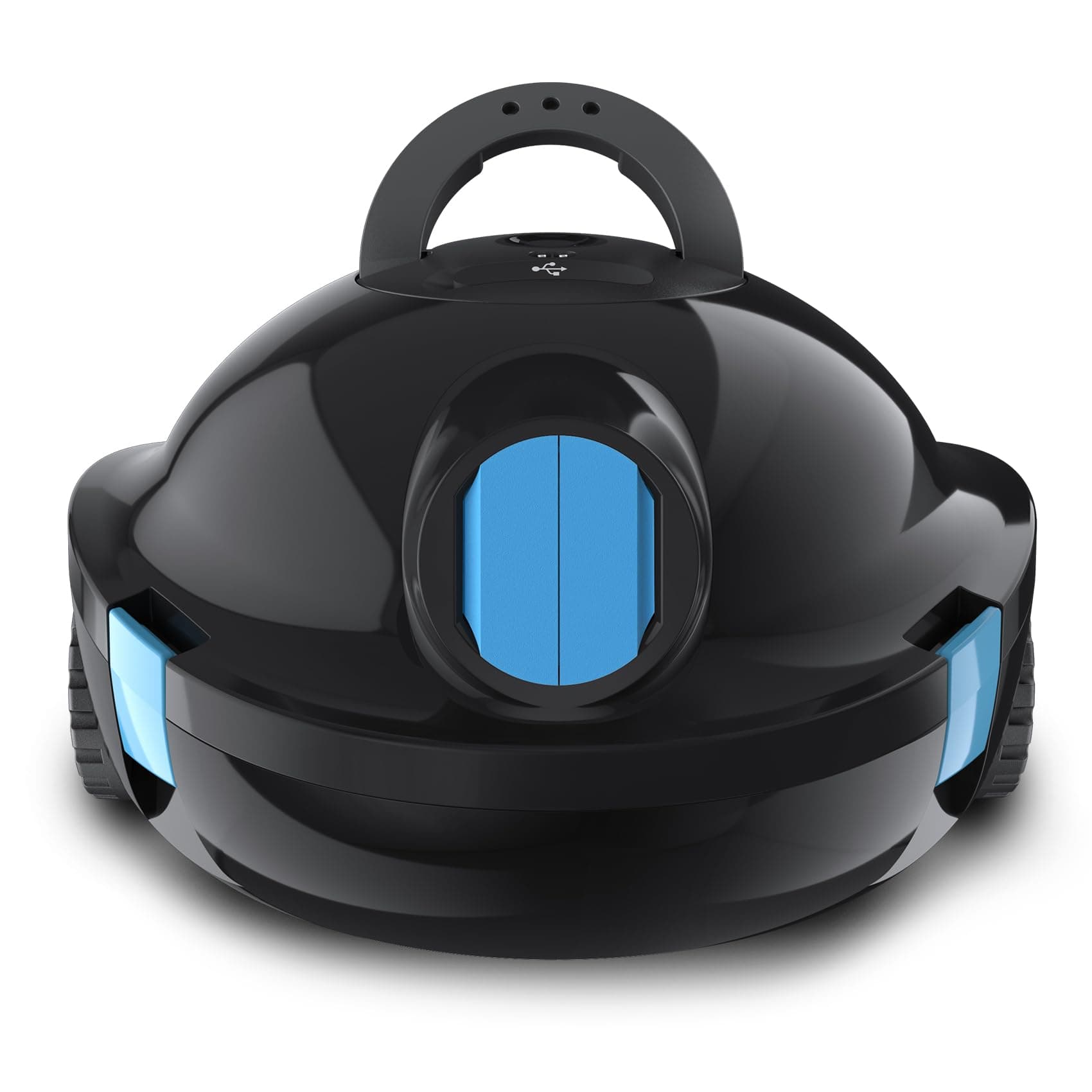 Robot Piscine, Robot Piscine sans Fil Y10 | Aspirateur Automatique et Puissant, 120 Minutes d'Autonomie & Auto-Stationnement, Conçu pour Bassins Enterrés et Piscines à Fond Plat jusqu'à 100 m²(Noir)