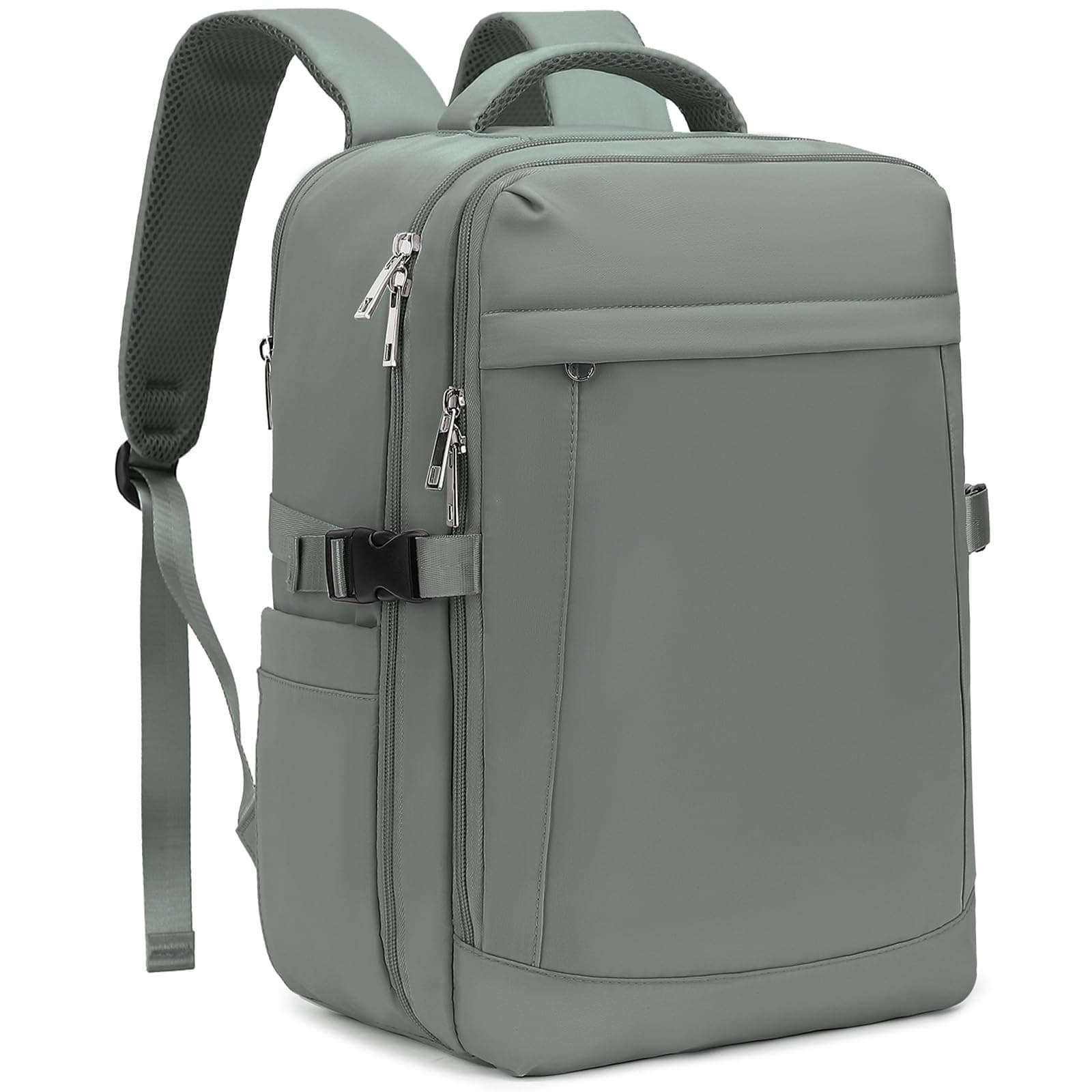Yankony Mochila Viaje Cabina Avion 40x20x25 para Ryanair 20L | con Bolsillo Antirrobo Bolsa Viaje Equipaje de Mano Hombre Mujer, Verde Clásico