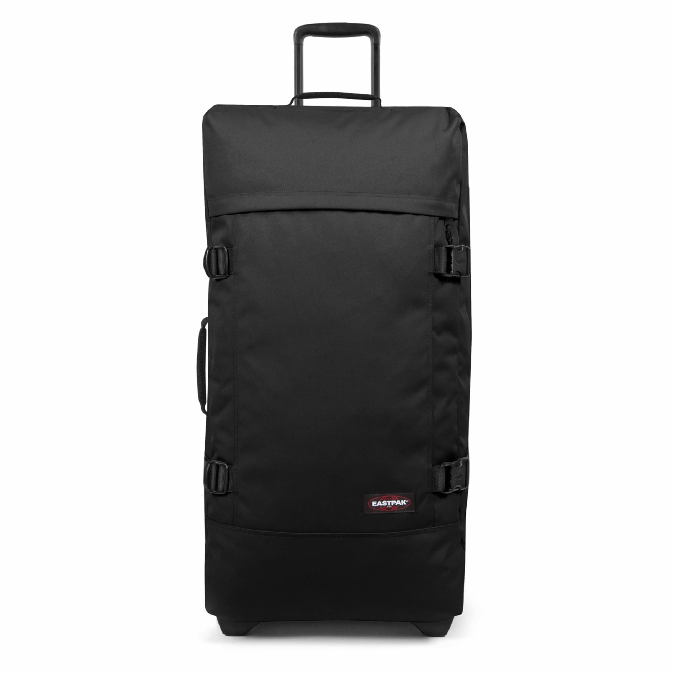 Eastpak Tranverz L Valise Grand Format 121L (79 x 40 x 33 cm), grande valise de voyage à roulettes, bagage résistant avec double compartiment, poignée télescopique & serrure TSA - BLACK